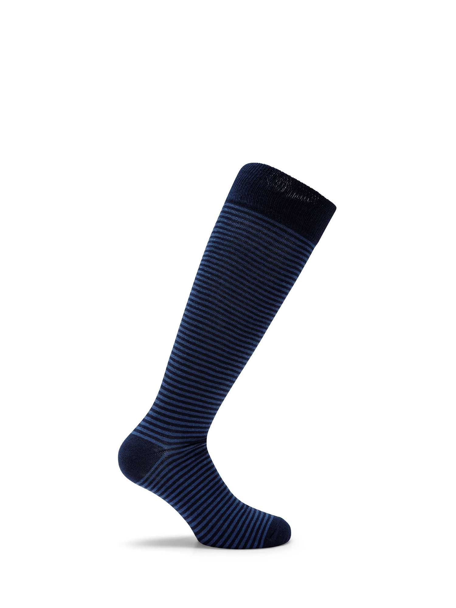 Luca D'Altieri - Set of 3 patterned long socks, Dark Blue, large image number 1