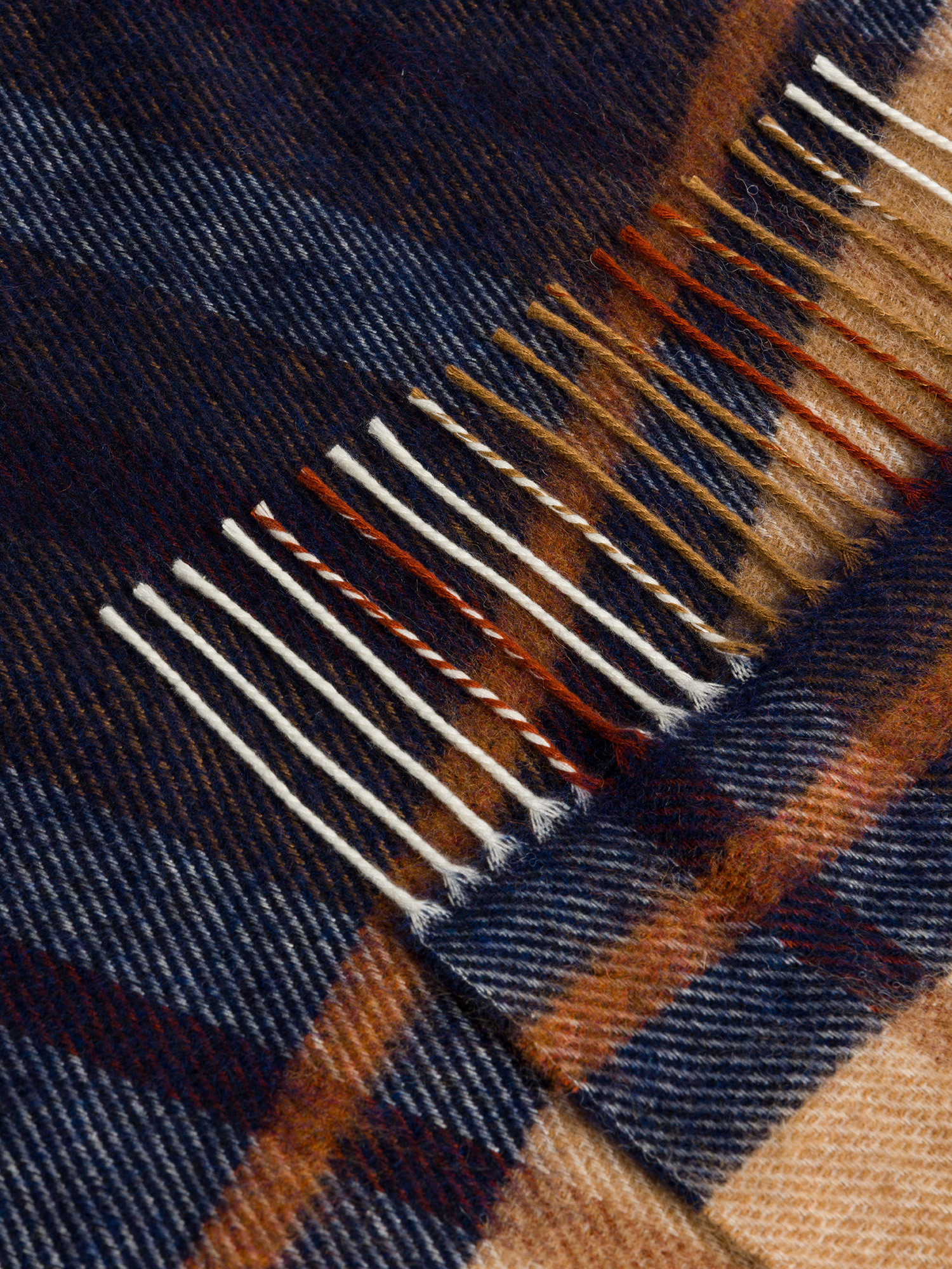 Plaid a quadri made in Italy, Blu, large image number 1