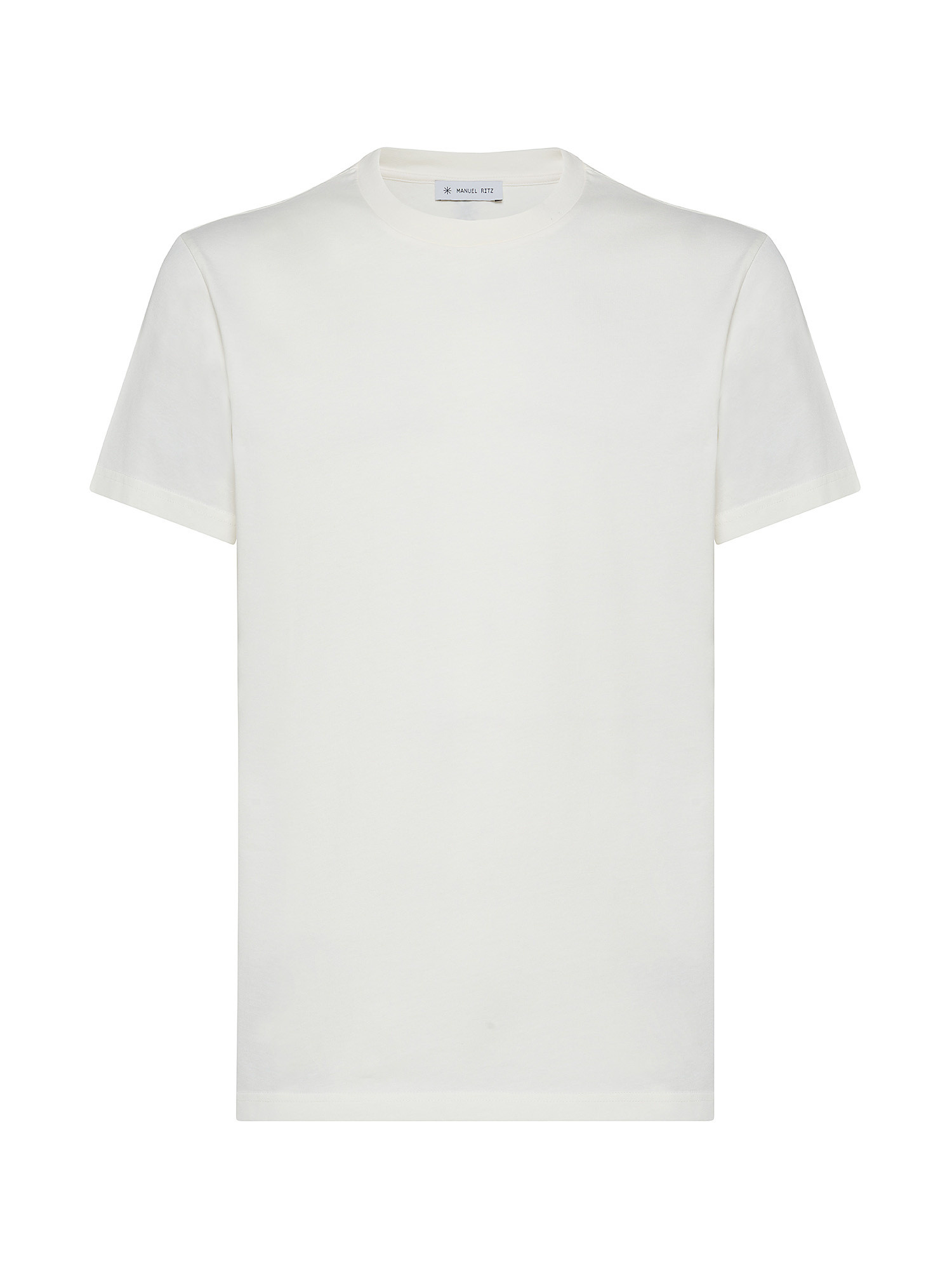 Manuel Ritz - T-shirt in cotone, Bianco, large image number 0