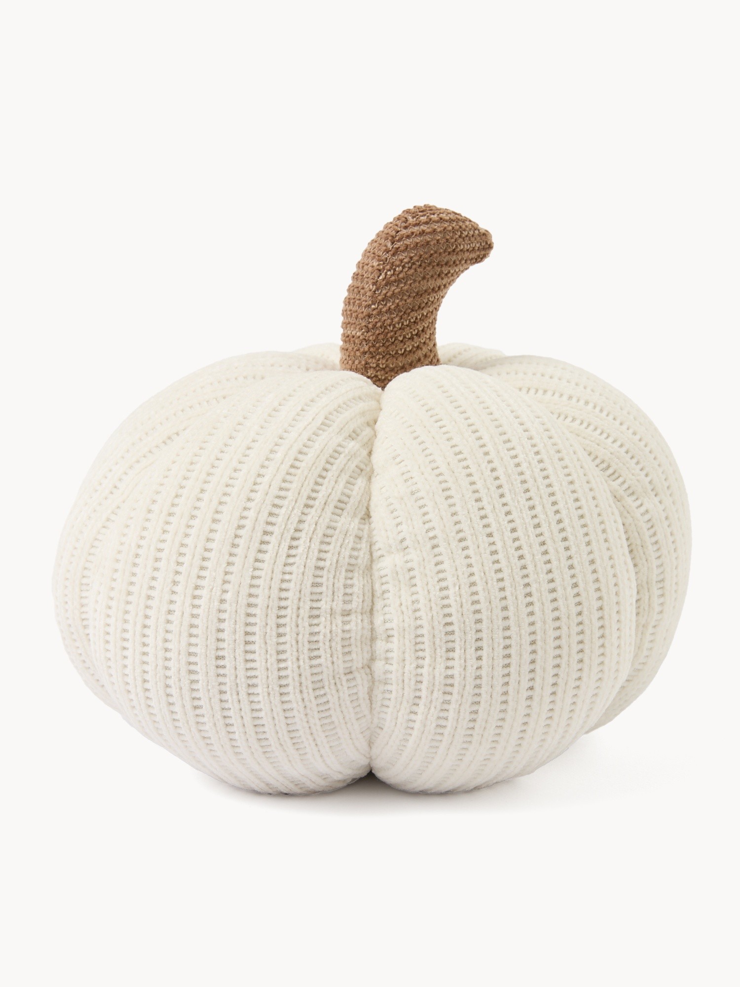 Fermaporta a forma di zucca, Bianco panna, large image number 0