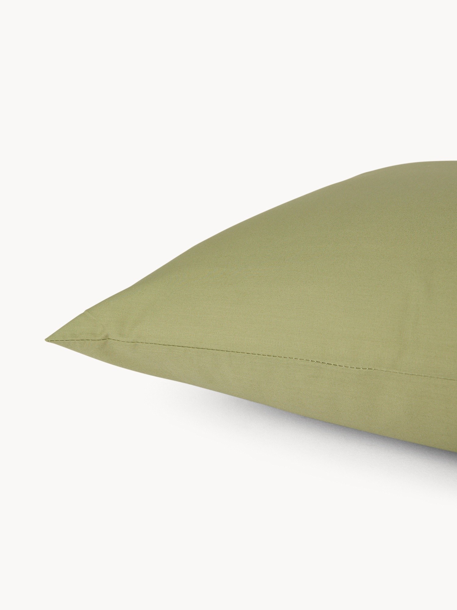 Solid Cotton Percale Sheet Set - Discounted Price, Green, large image number 1