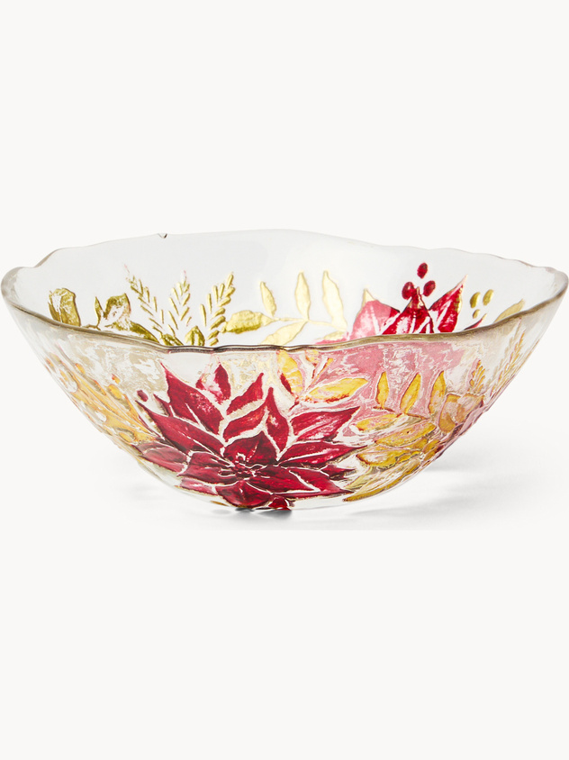Wavy glass bowl
