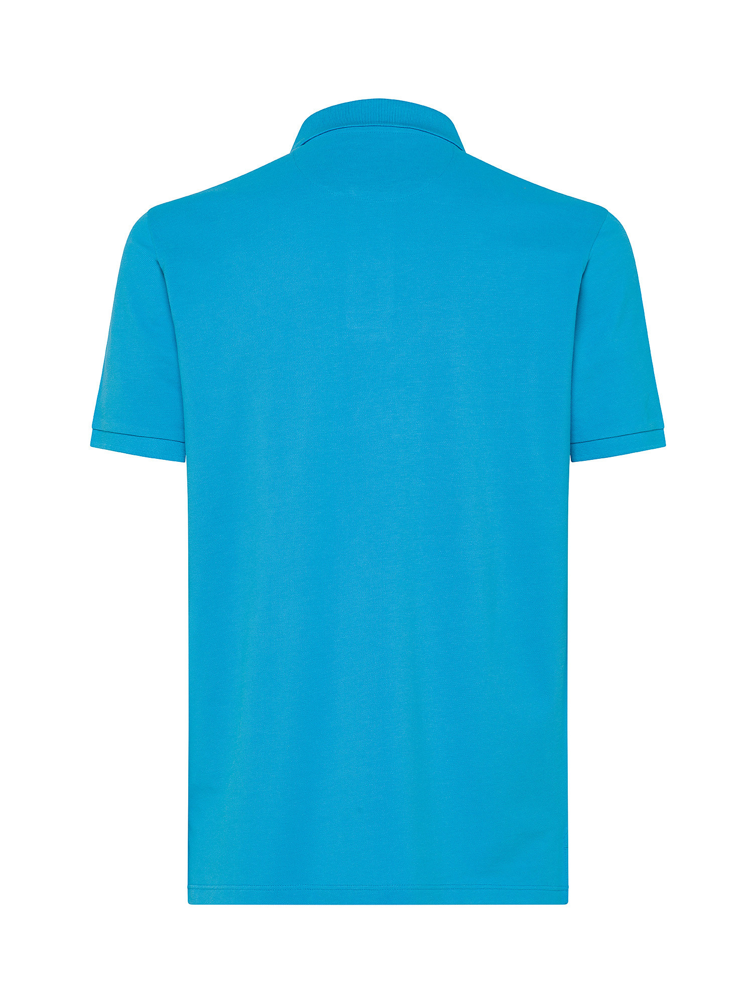 Luca D'Altieri - Polo in pure cotton, Turquoise, large image number 1