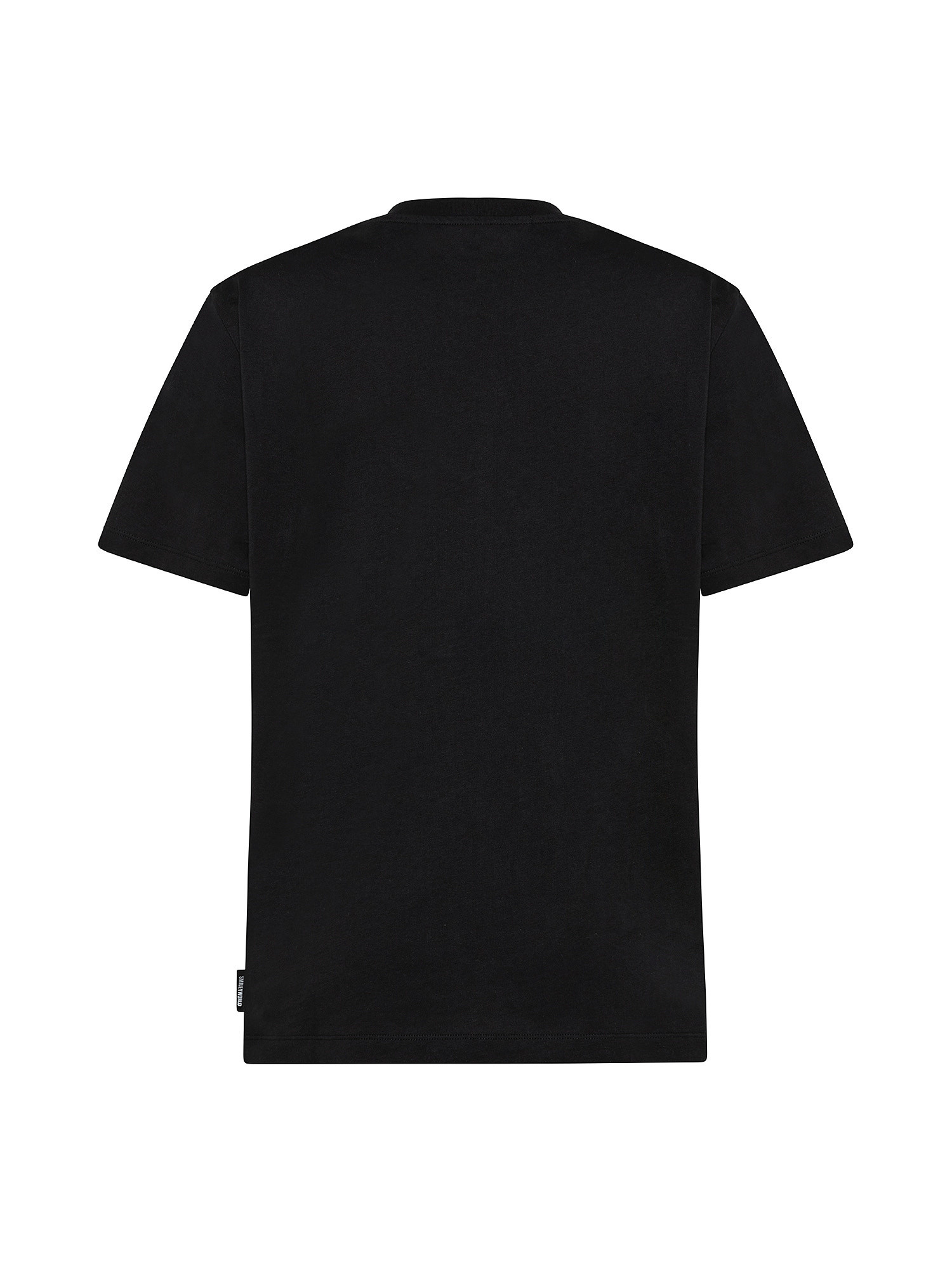 T-shirt unisex con logo mini emoticon, Nero, large image number 1