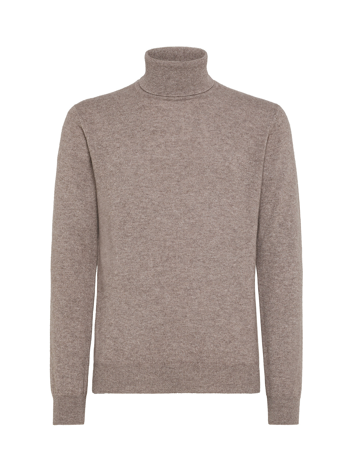 Coin Cashmere - Turtleneck in pure cashmere, Taupe Grey, large image number 0
