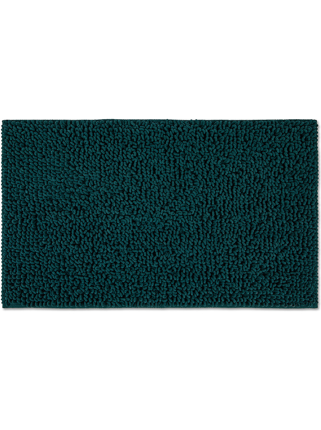 Shaggy microfiber bath mat