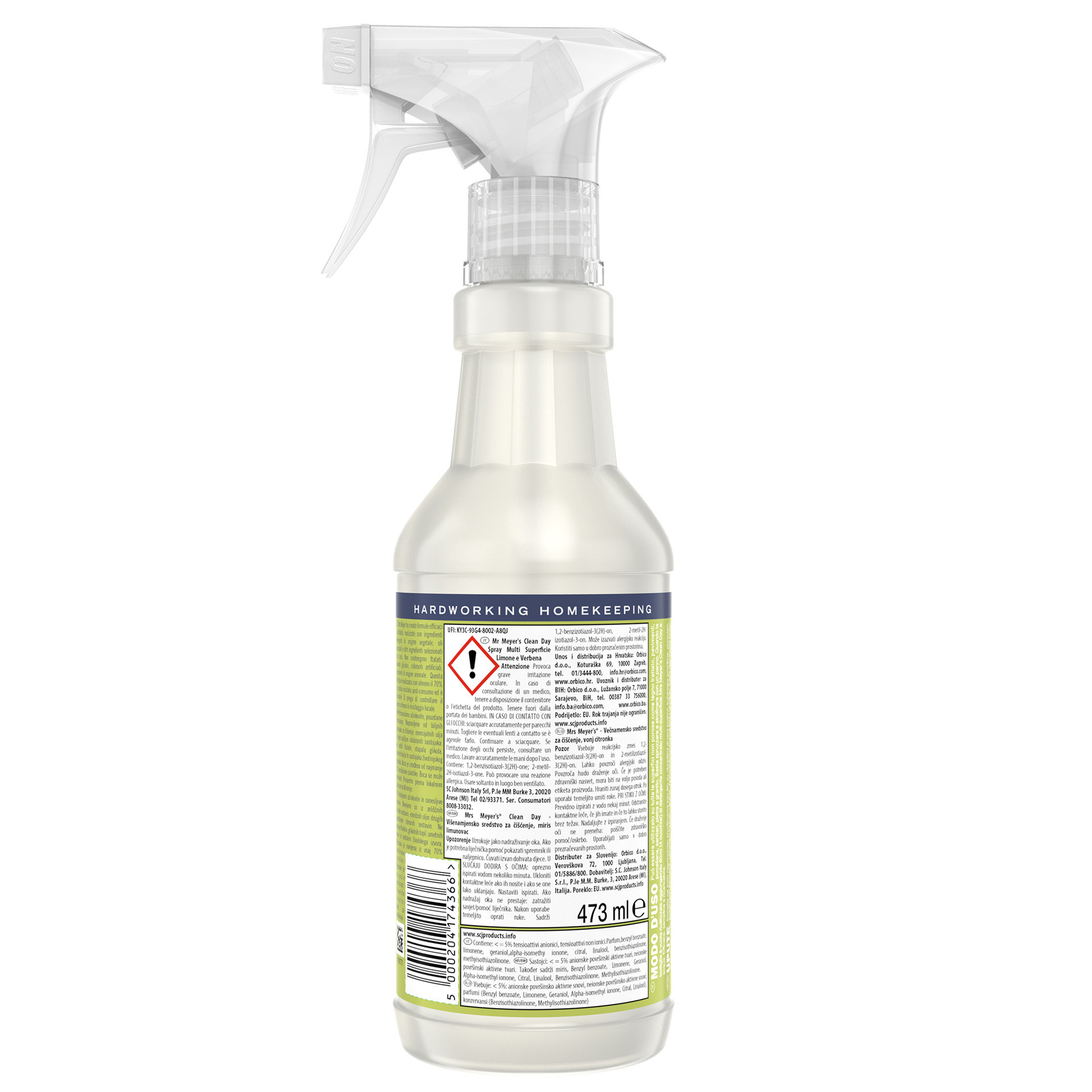 Spray detergente multi-superficie profumo di limone 473ml, Giallo scuro, large image number 1