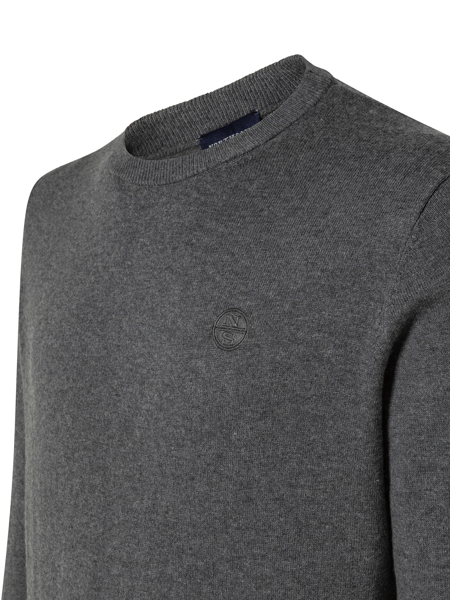 Organic cotton sweatshirt, Dark Grey, large image number 2