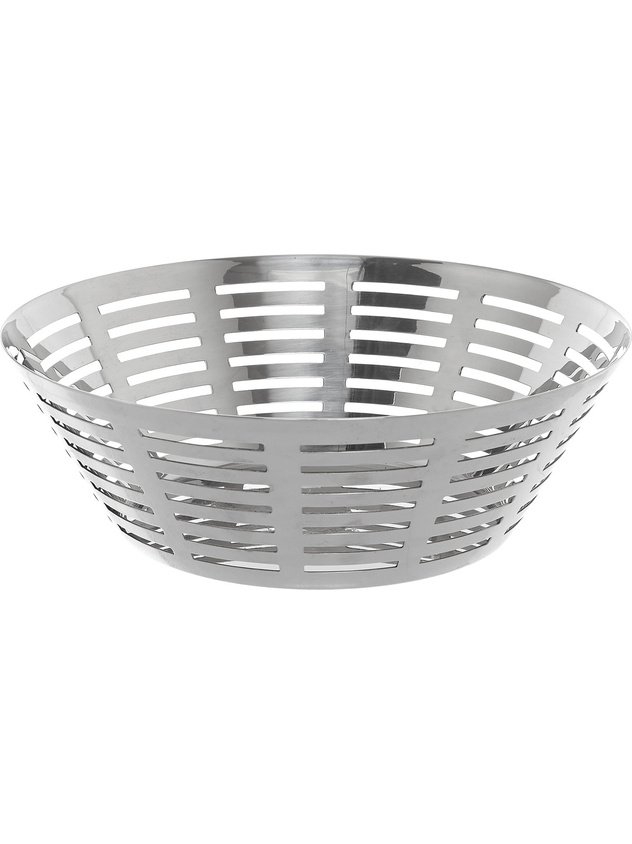 Round stainless steel basket