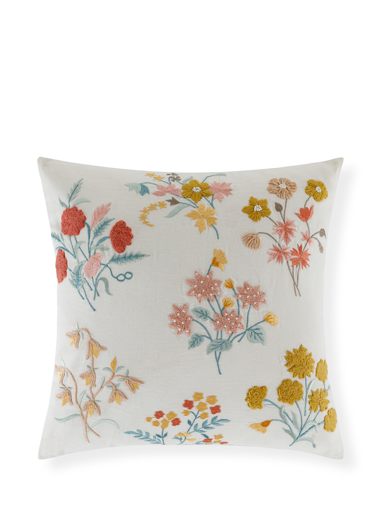 Cushion with embroidery 45x45cm, Multicolor, large image number 0