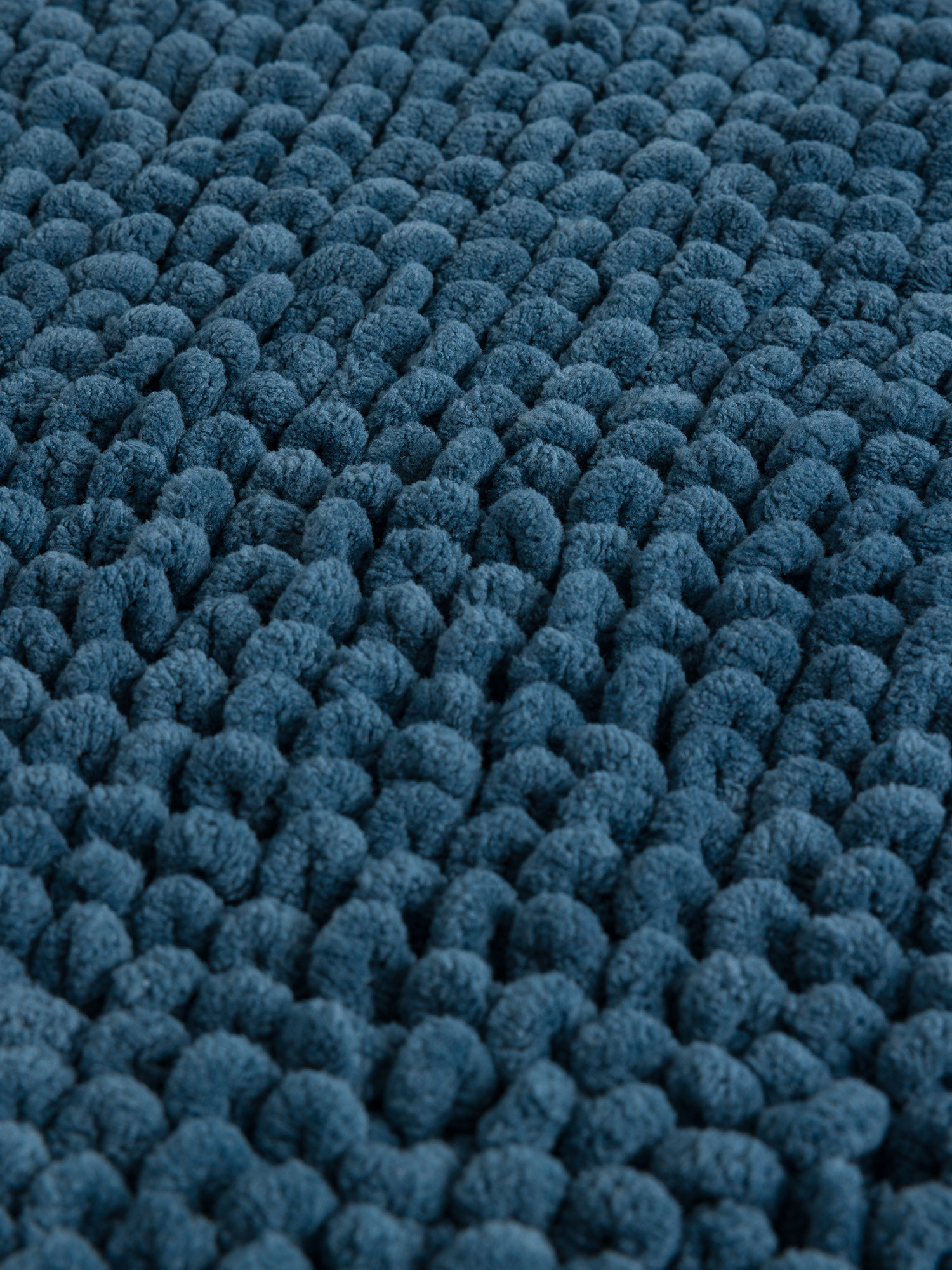 Tappeto bagno shaggy in ciniglia, Blu, large image number 1