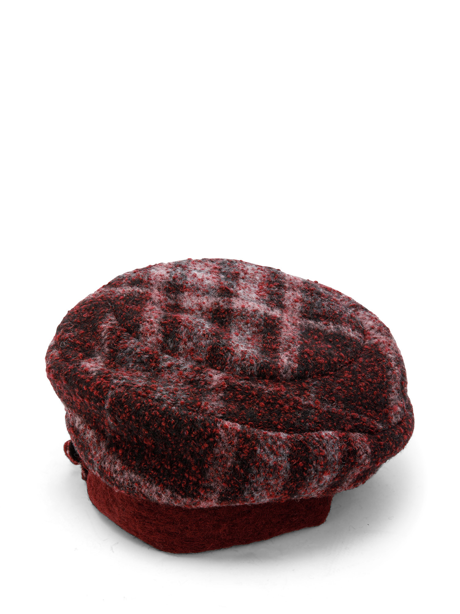 Koan - Scottish beret with application, Red Bordeaux, large image number 0