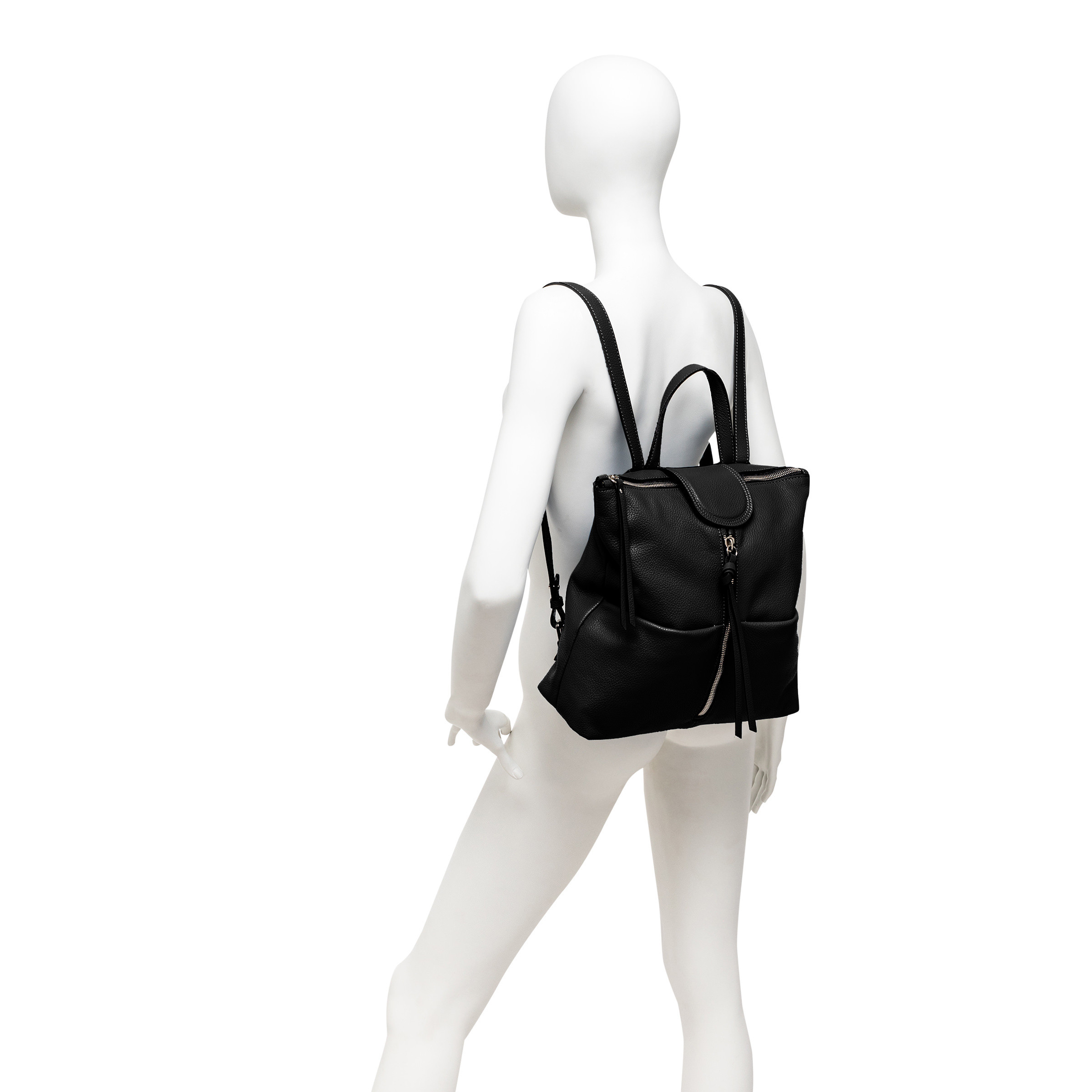 Gianni Chiarini - Jade leather backpack, Black, large image number 5
