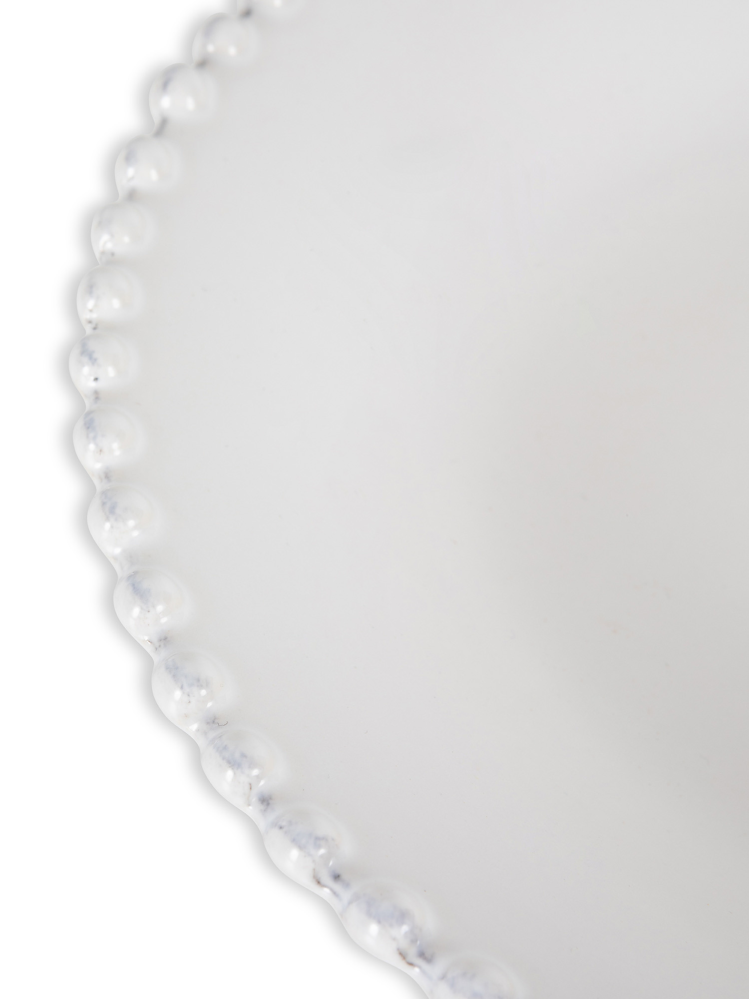 Piatto fondo ceramica Pearl, Bianco, large image number 1