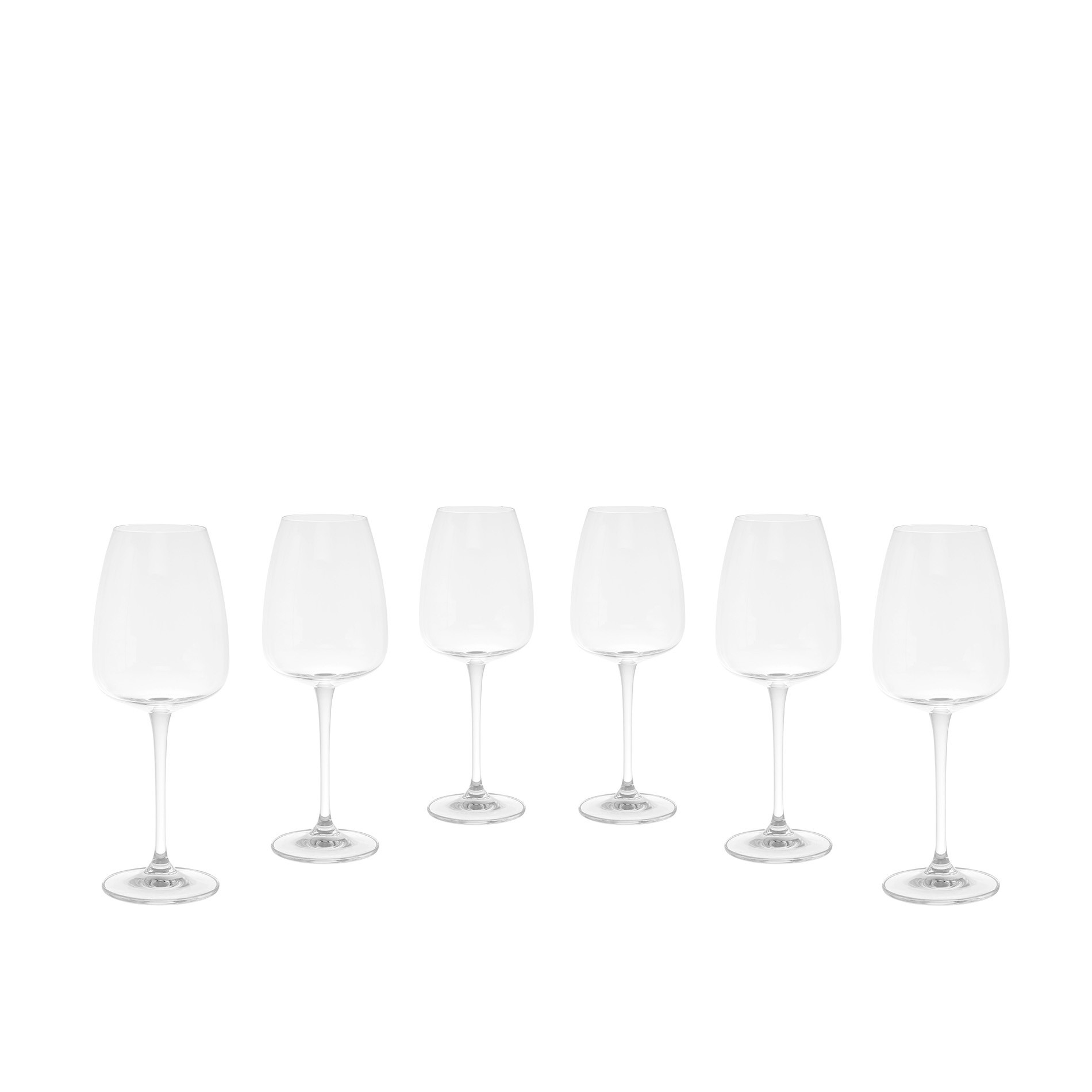 Set of 6 Bohemia crystal wine goblets, Transparent, large image number 1