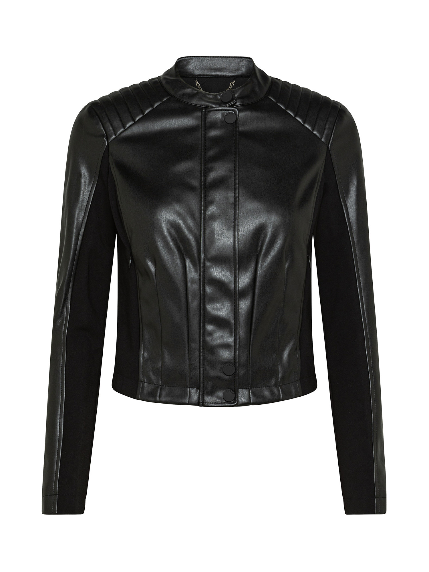 Leatherette jacket, Black, large image number 0