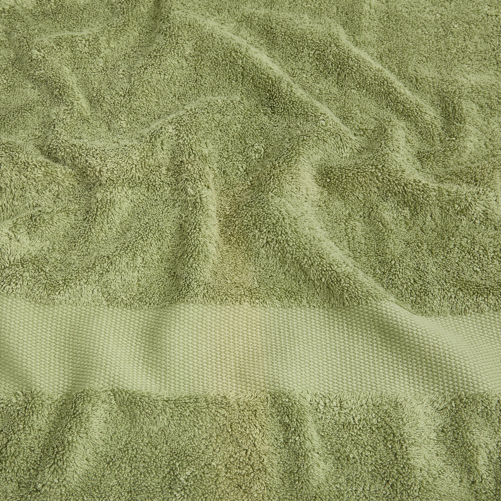 Asciugamano spugna di puro cotone Zefiro, Verde salvia, large image number 3