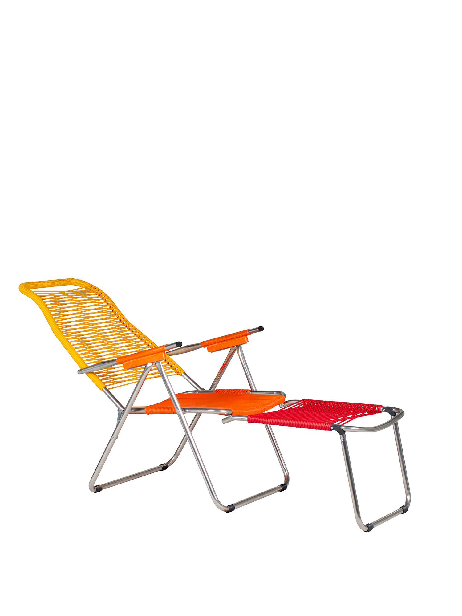 Fiam - Spaghetti POP cordoned PVC outdoor relax armchair, Orange, large image number 1