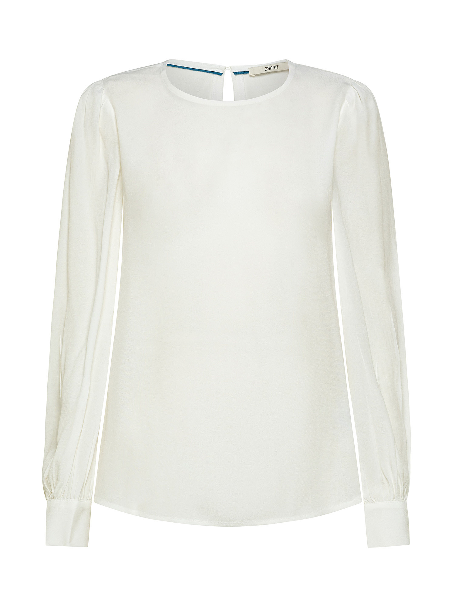 Solid color blouse in viscose, Off White, large image number 0