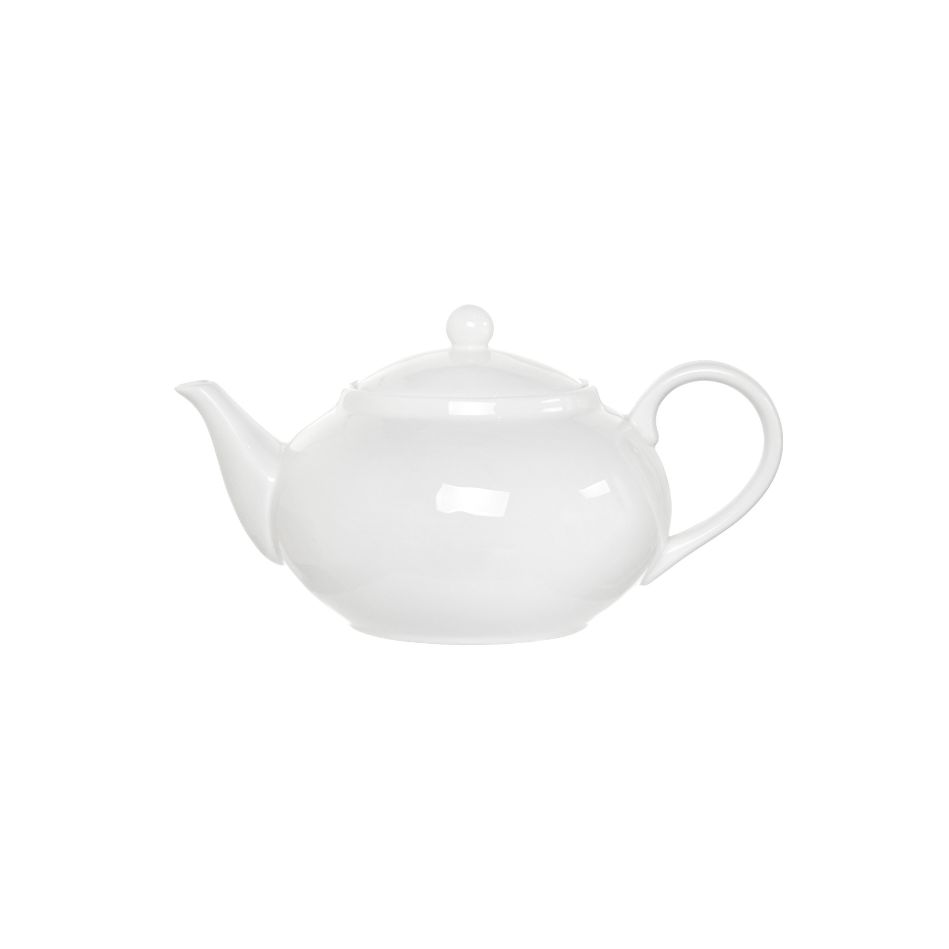 Anna porcelain tea pot, White, large image number 0