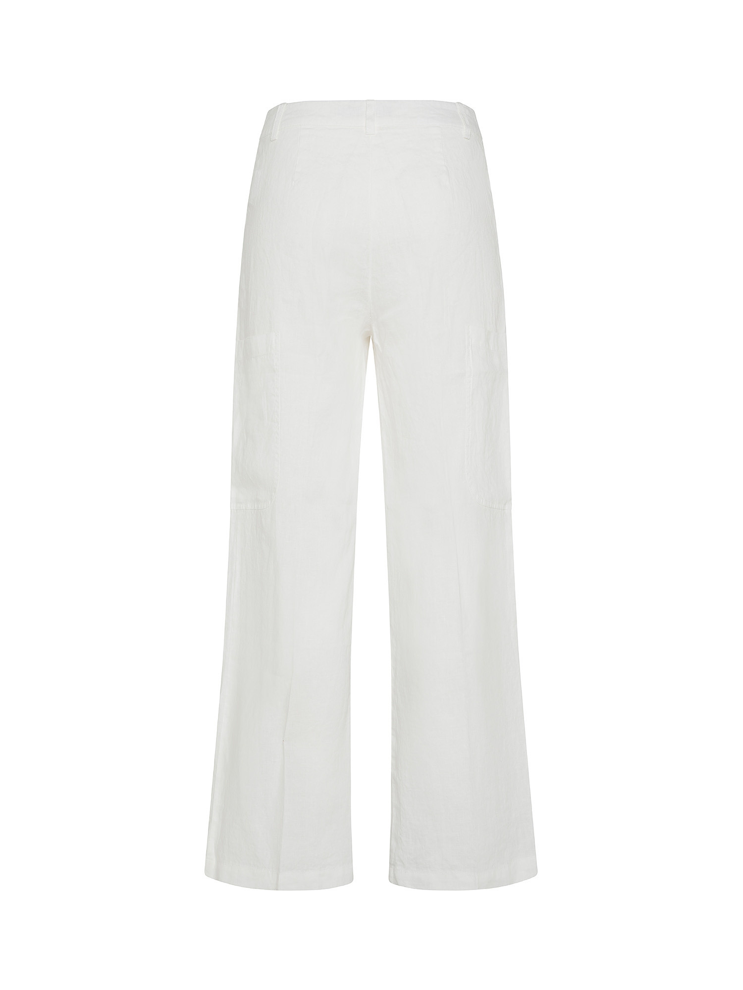 Koan - Linen cargo pants, White, large image number 1