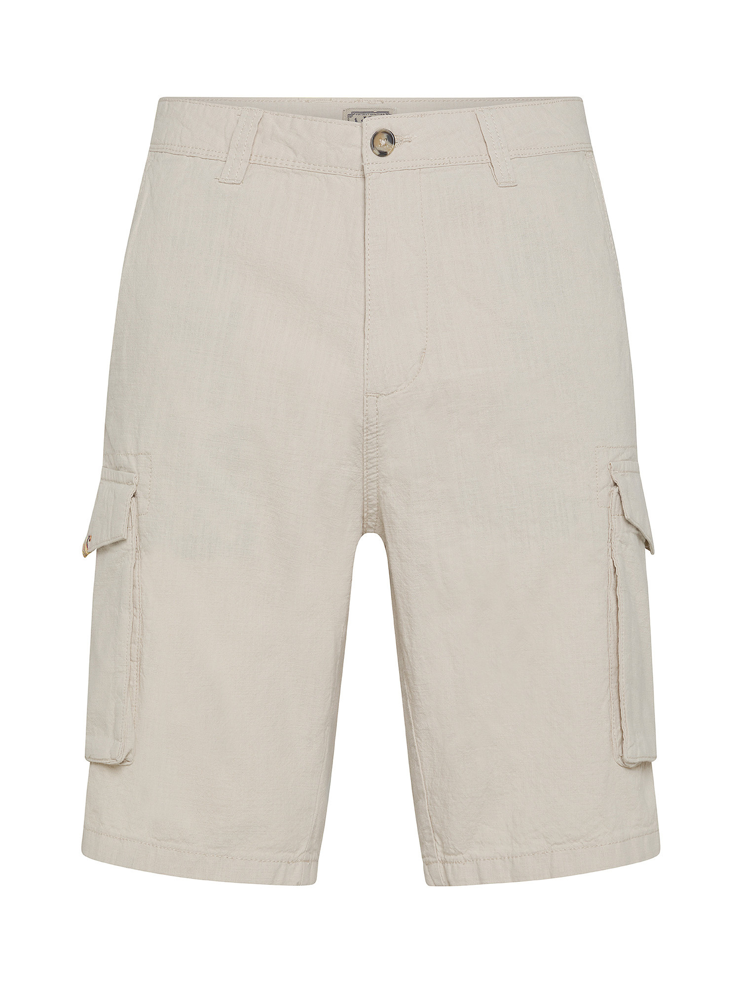 JCT - Cargo bermuda in cotton, Sand, large image number 0