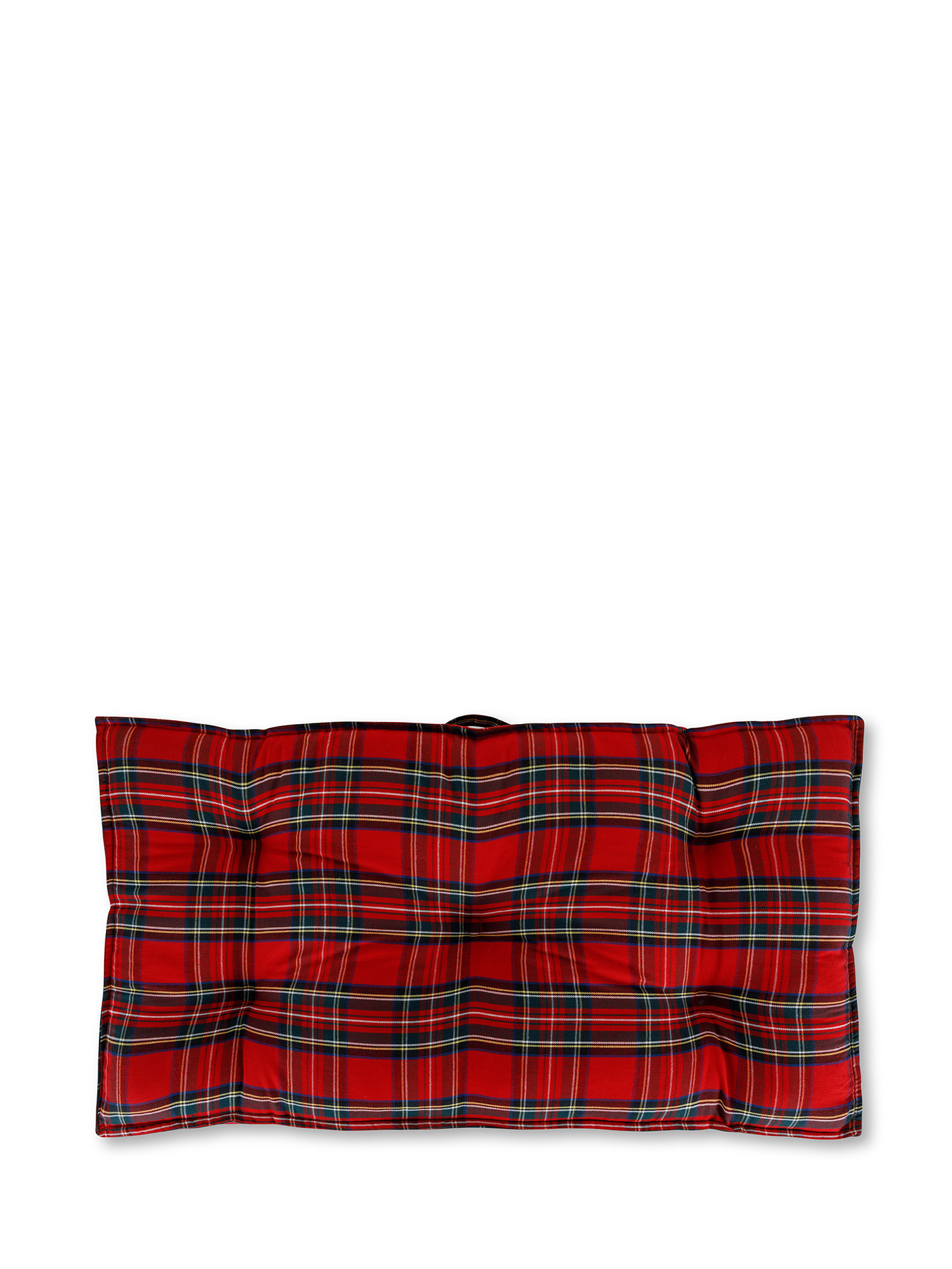 Padded tartan mattress, Red, large image number 0