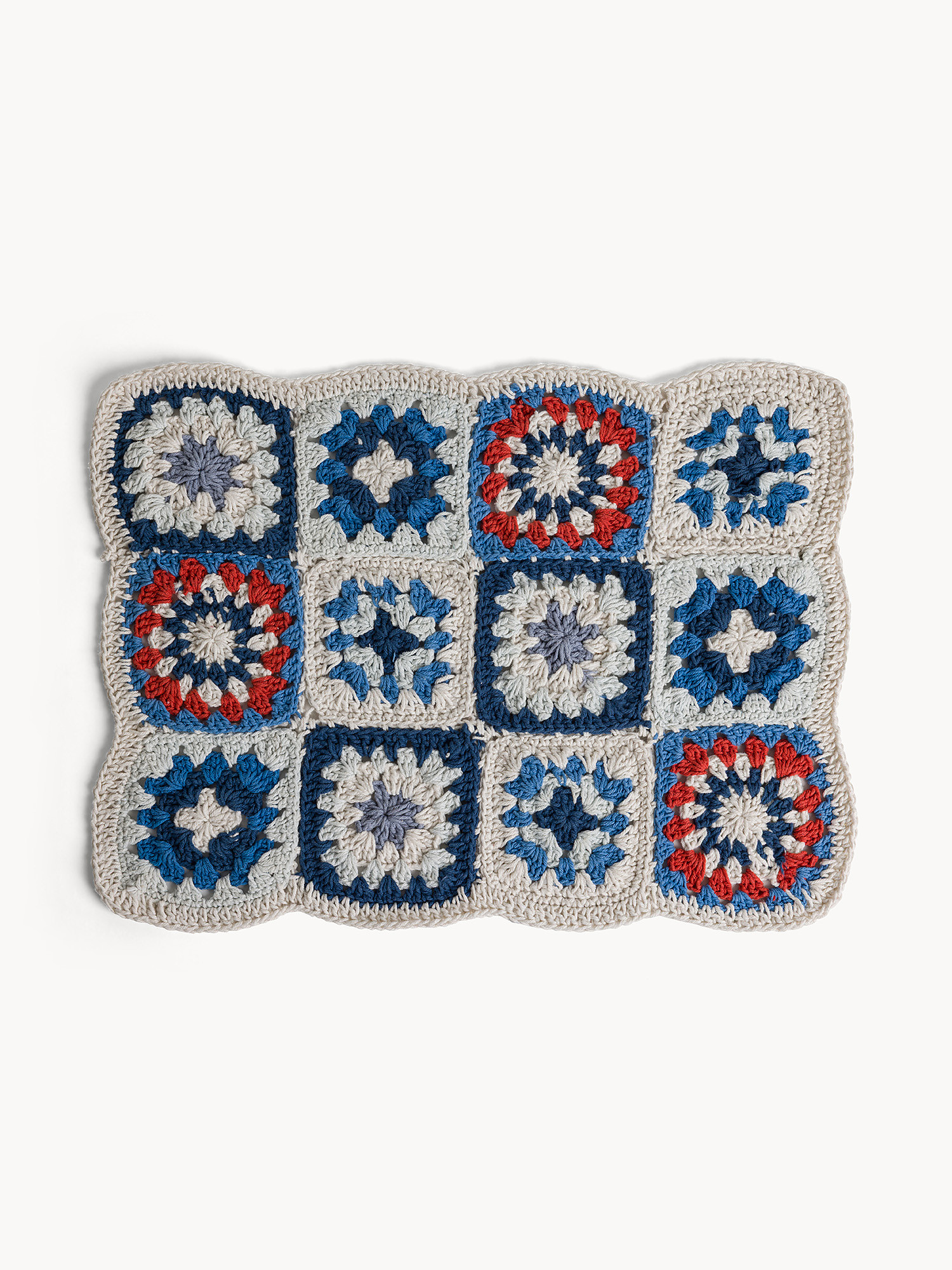 Tovaglietta crochet in puro cotone, Multicolor, large image number 0