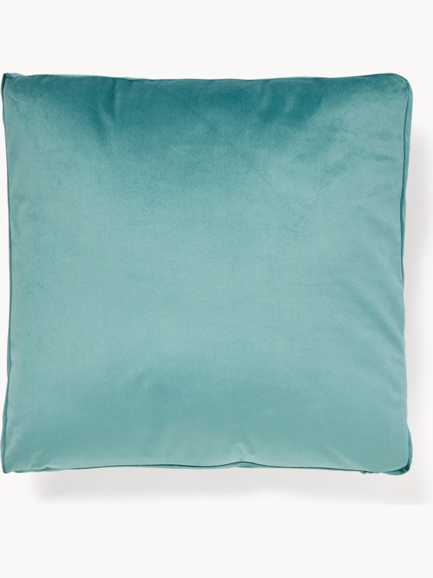 Velvet pillow with two-tone band - Discounted Price