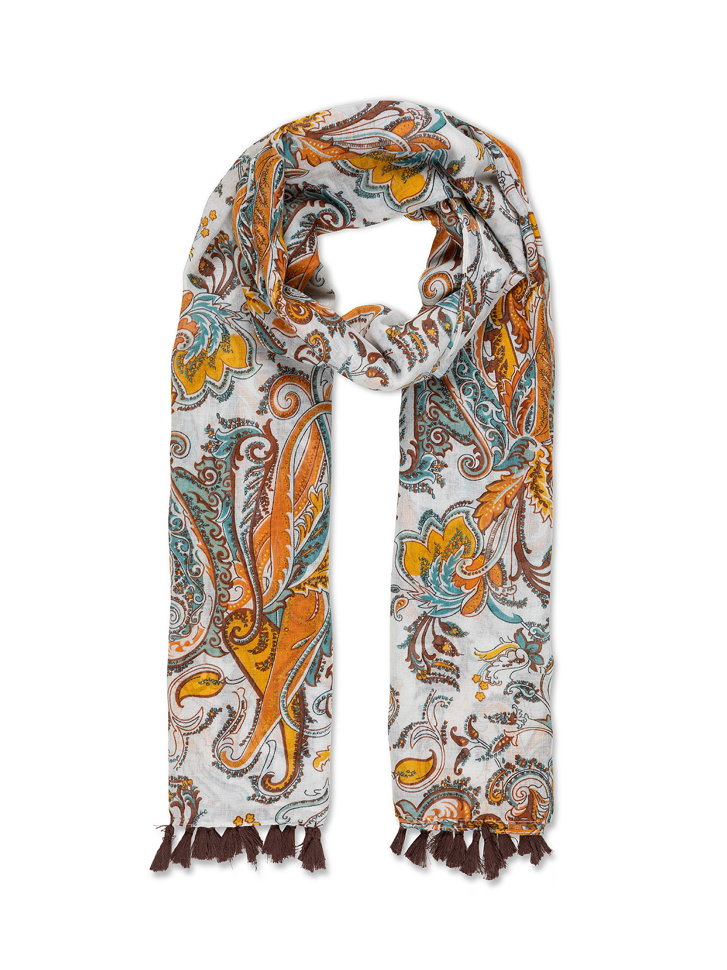 Paisley patterned scarf, Multicolor, large image number 0