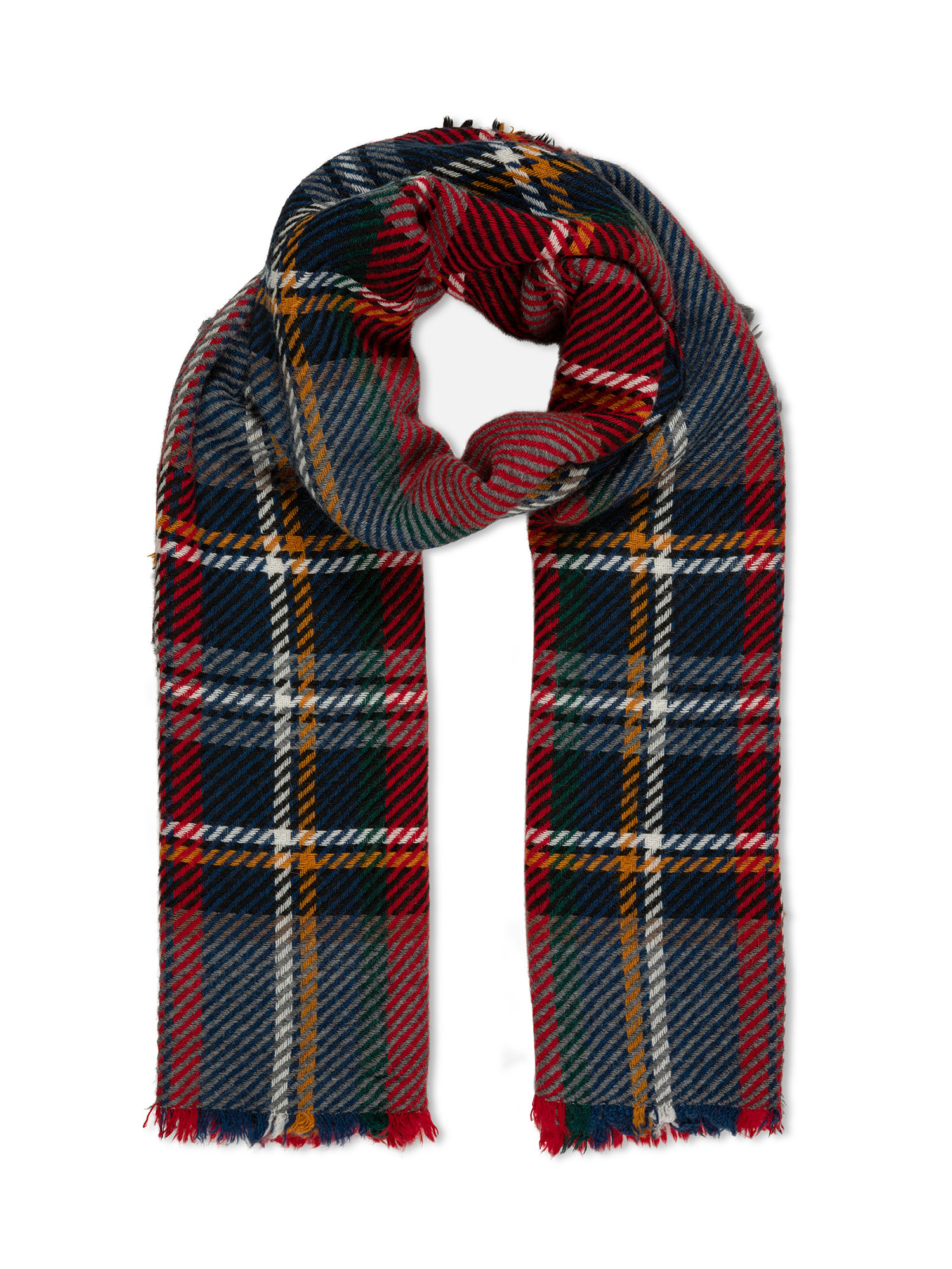 Luca D'Altieri - Scottish scarf, Red, large image number 0