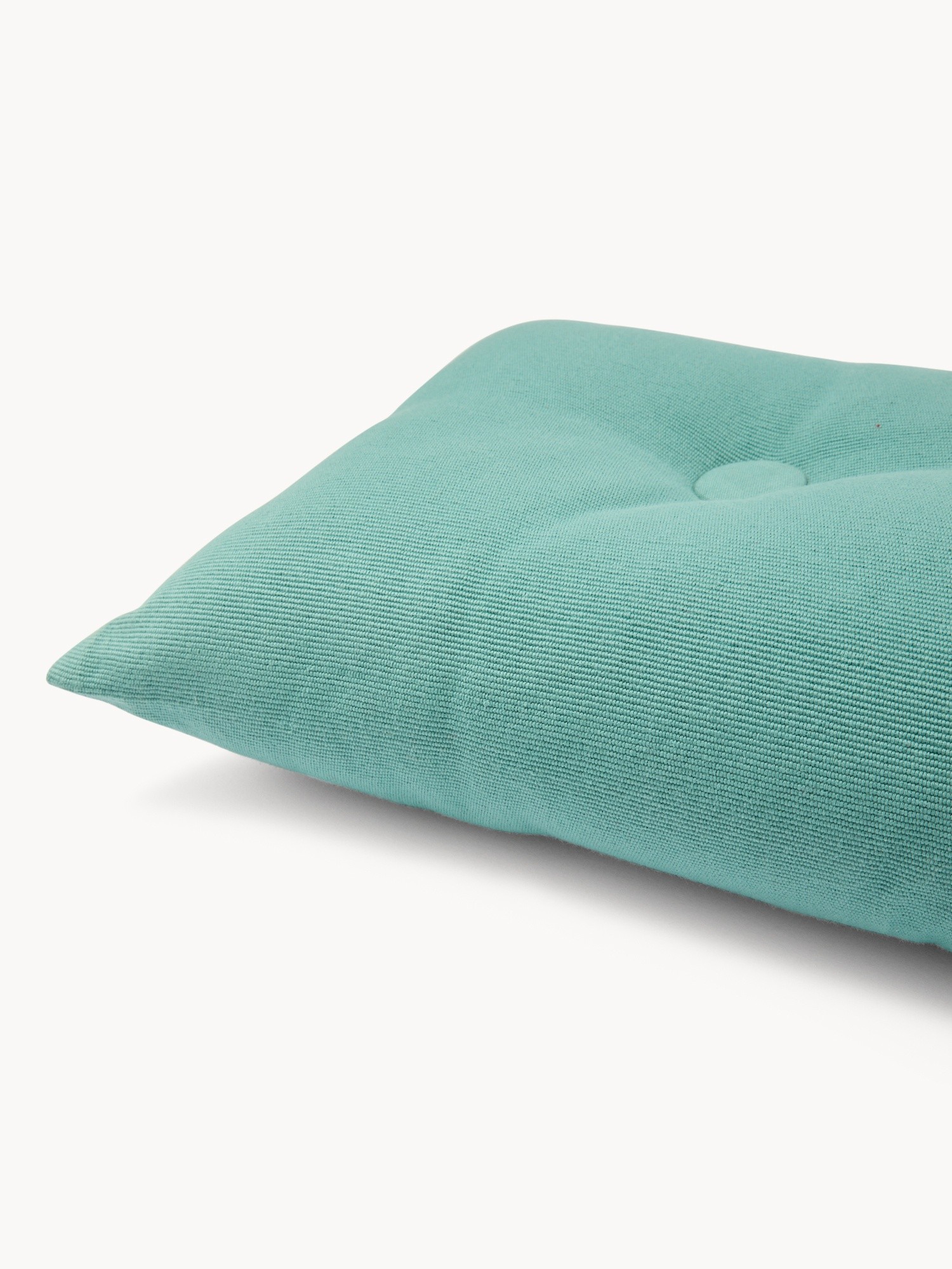 Cuscino in cotone a costine con bottoni 35x60cm - Prezzo di lancio, Verde, large image number 1