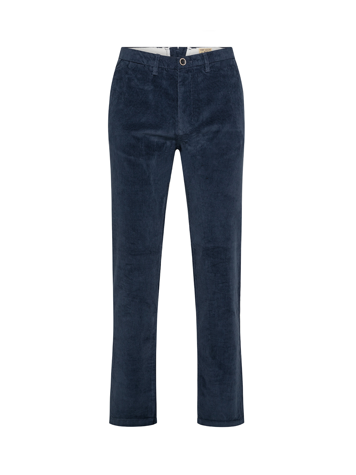 JCT - Slim fit velvet chino trousers, Denim, large image number 0
