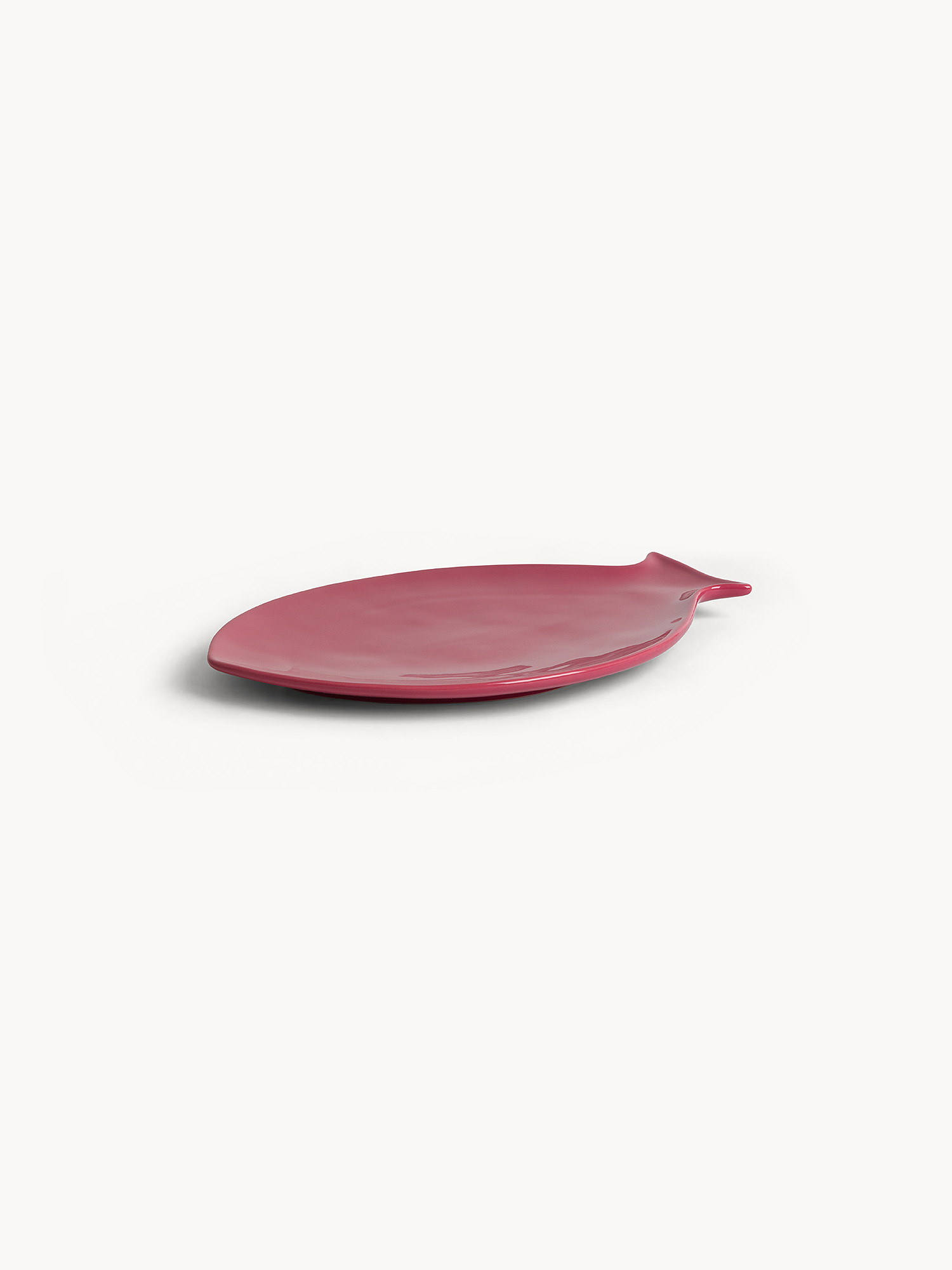 Piatto pesce stoneware , Rosso, large image number 0