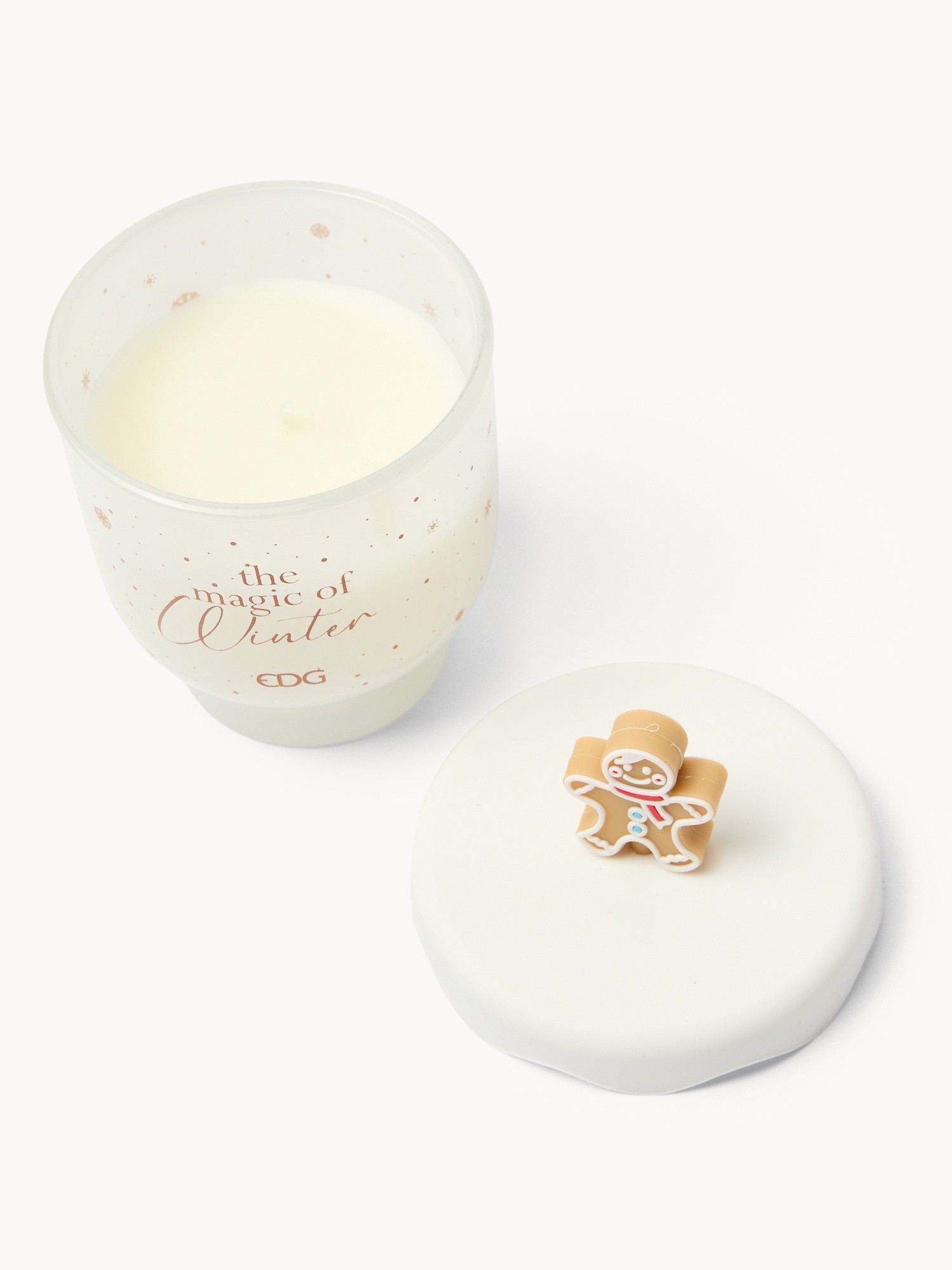 Candela profumata con tappo H14 - cinnamon, Bianco, large image number 1