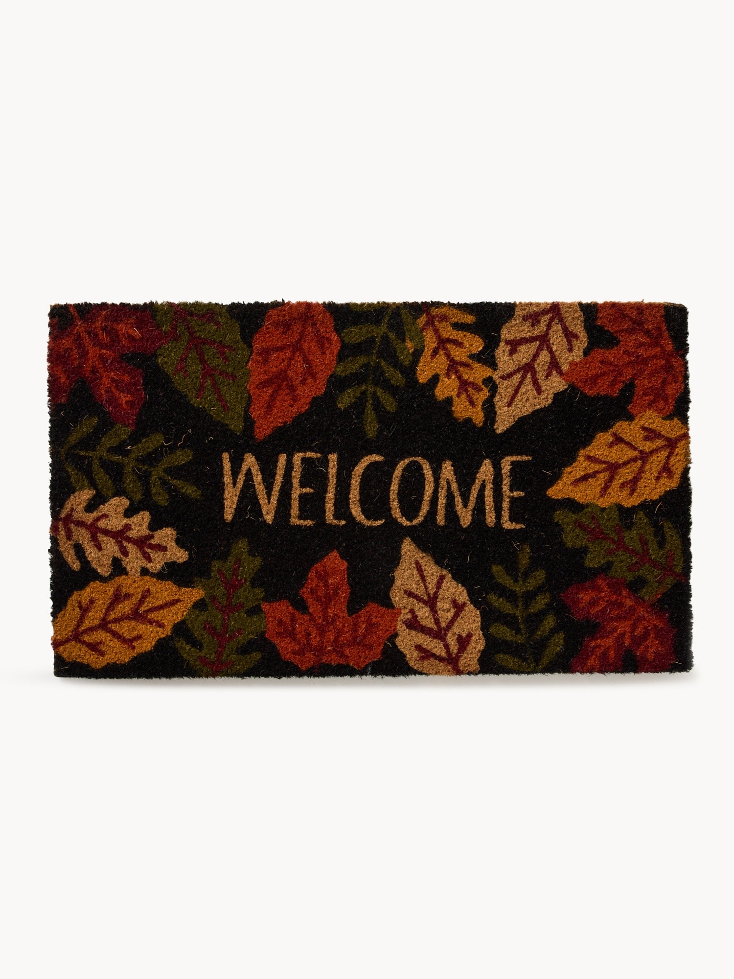 Doormat with foliage print, Multicolor, large image number 0