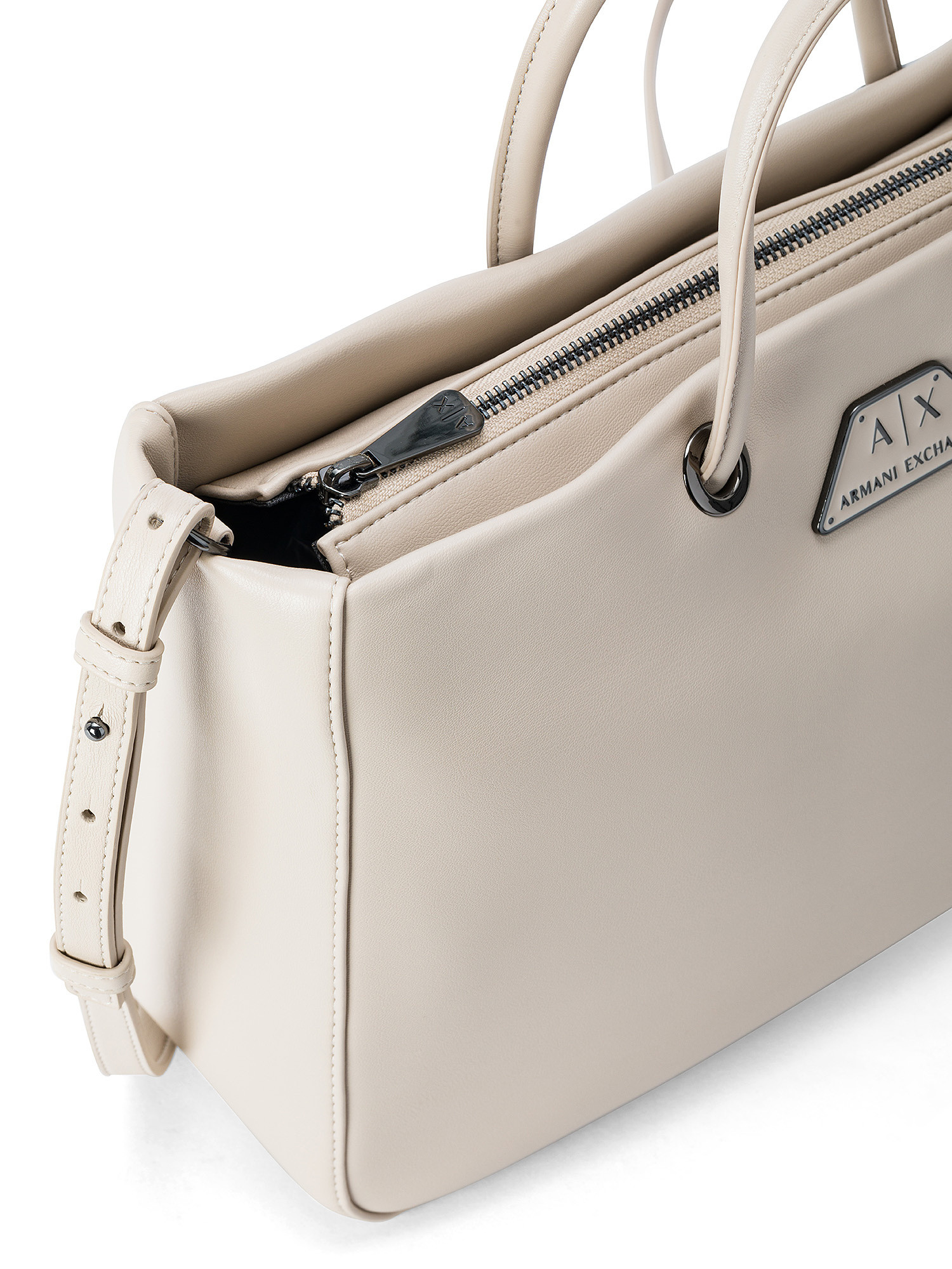Armani Exchange - Handbag with logo, Beige, large image number 2