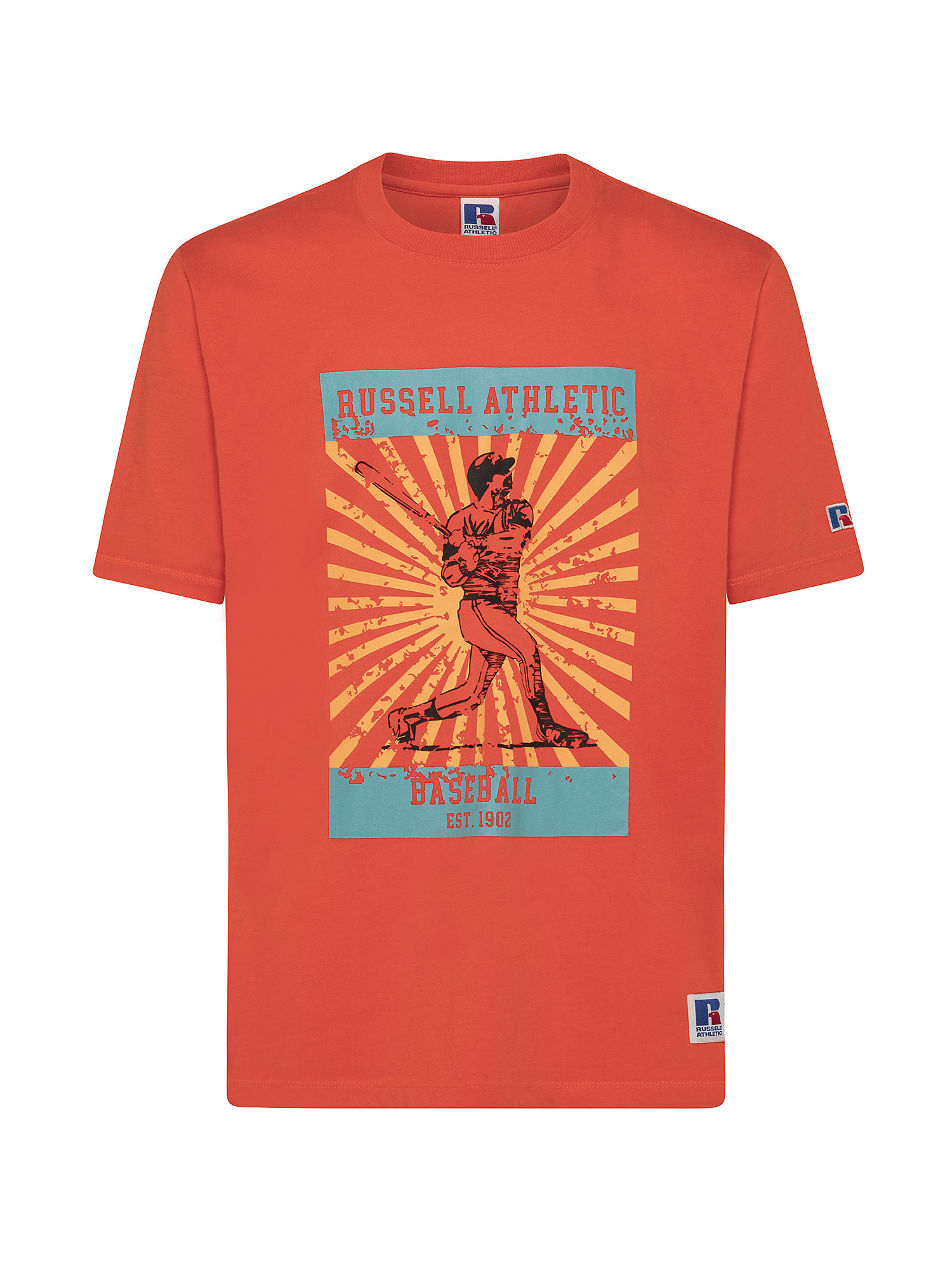 T-Shirt Baseball Ted, Arancione, large image number 0