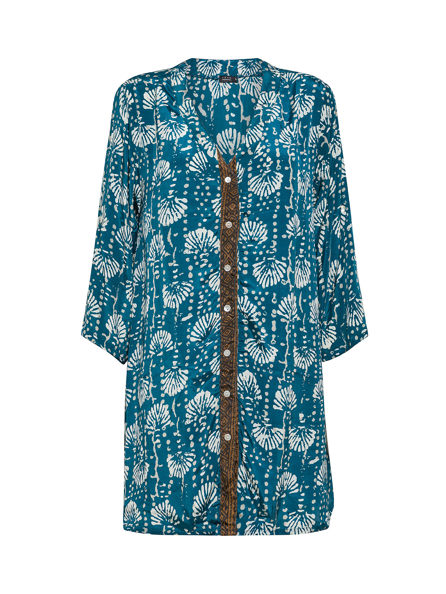 Koan - Patterned tunic, Green teal, large image number 0