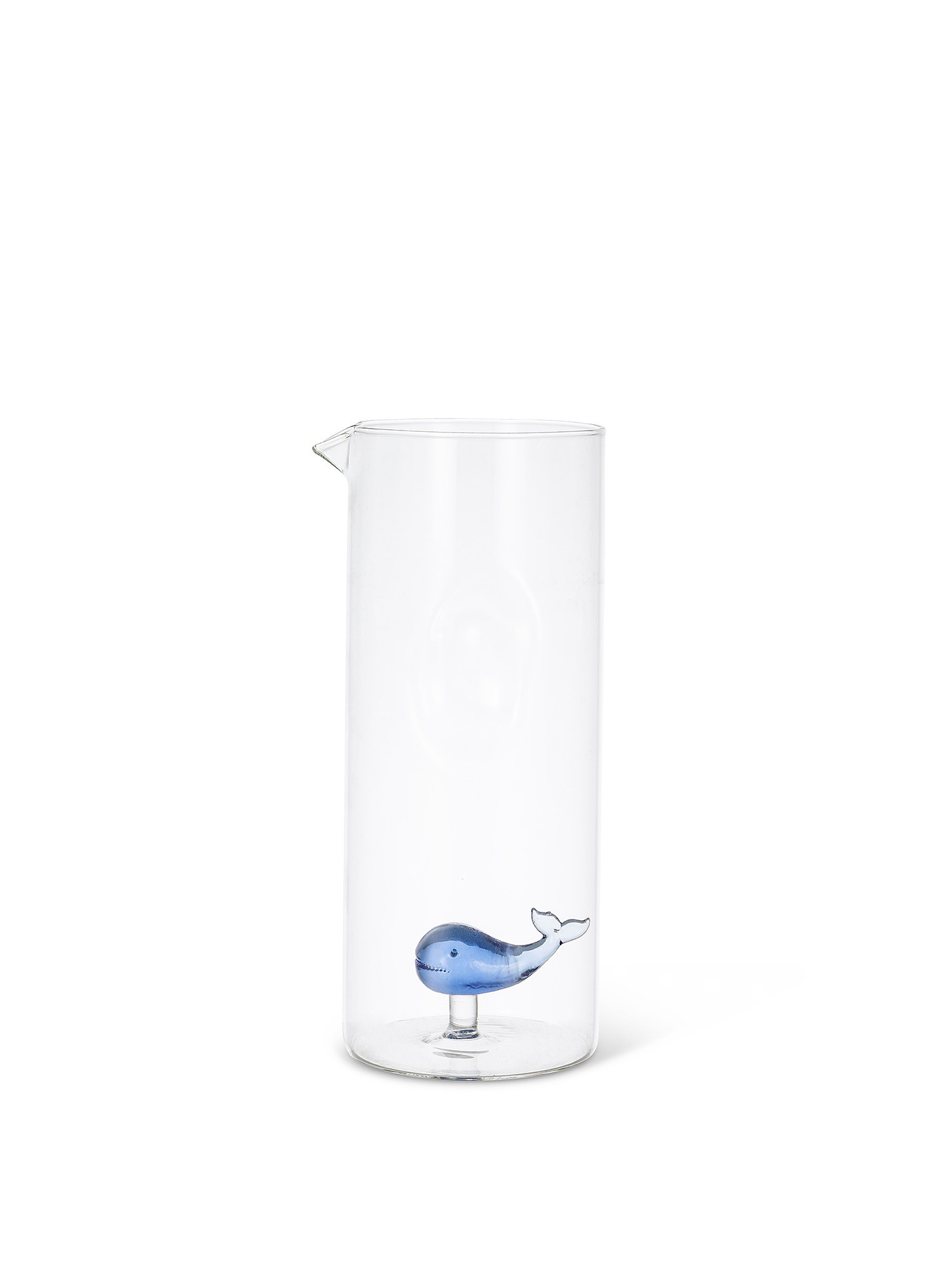 Caraffa vetro dettaglio balena, Trasparente, large