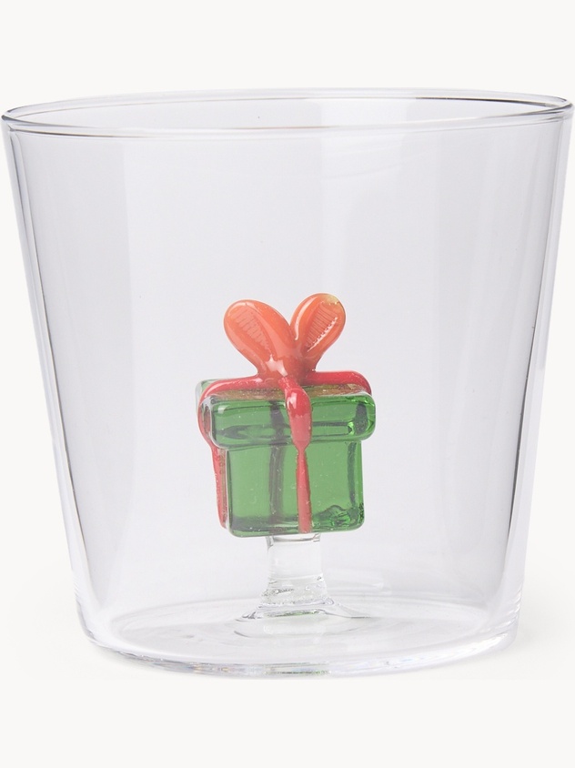 Borosilicate glass tumbler with gift box detail