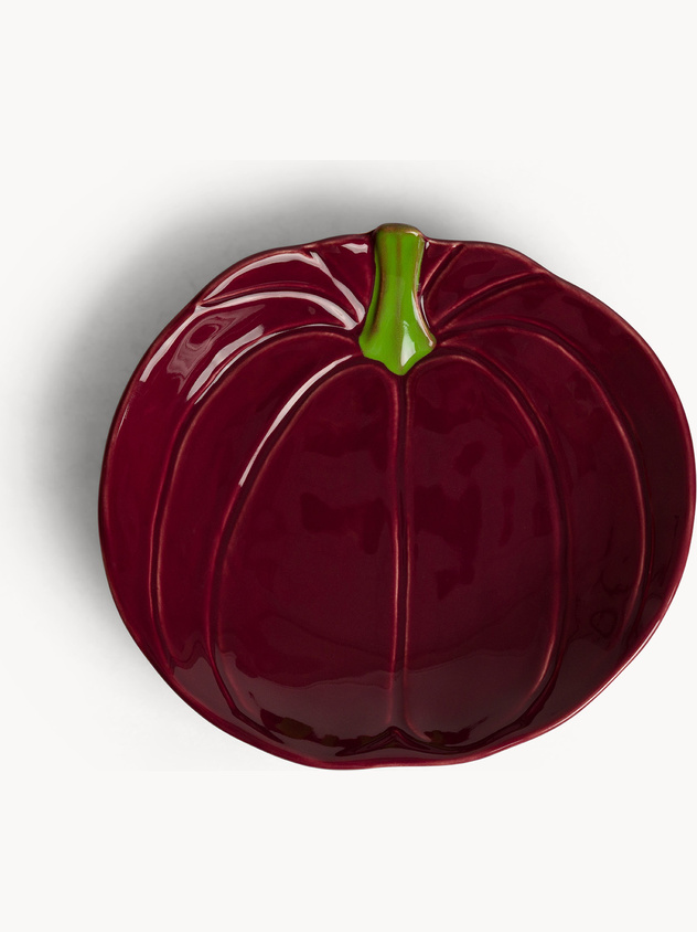 Piattino in stoneware a forma di zucca