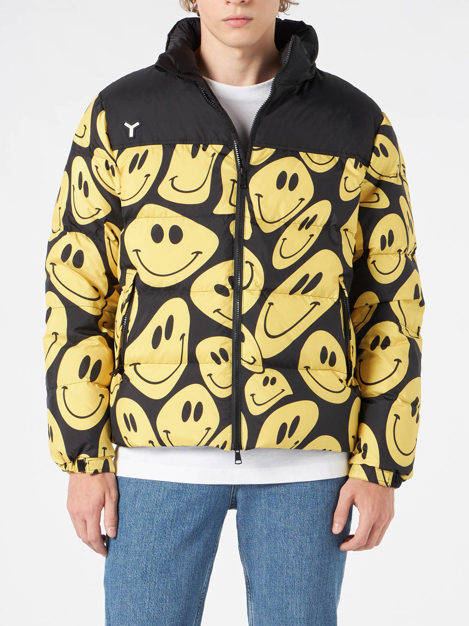 Yes I Am - Down jacket with reversible print, Yellow, large image number 1