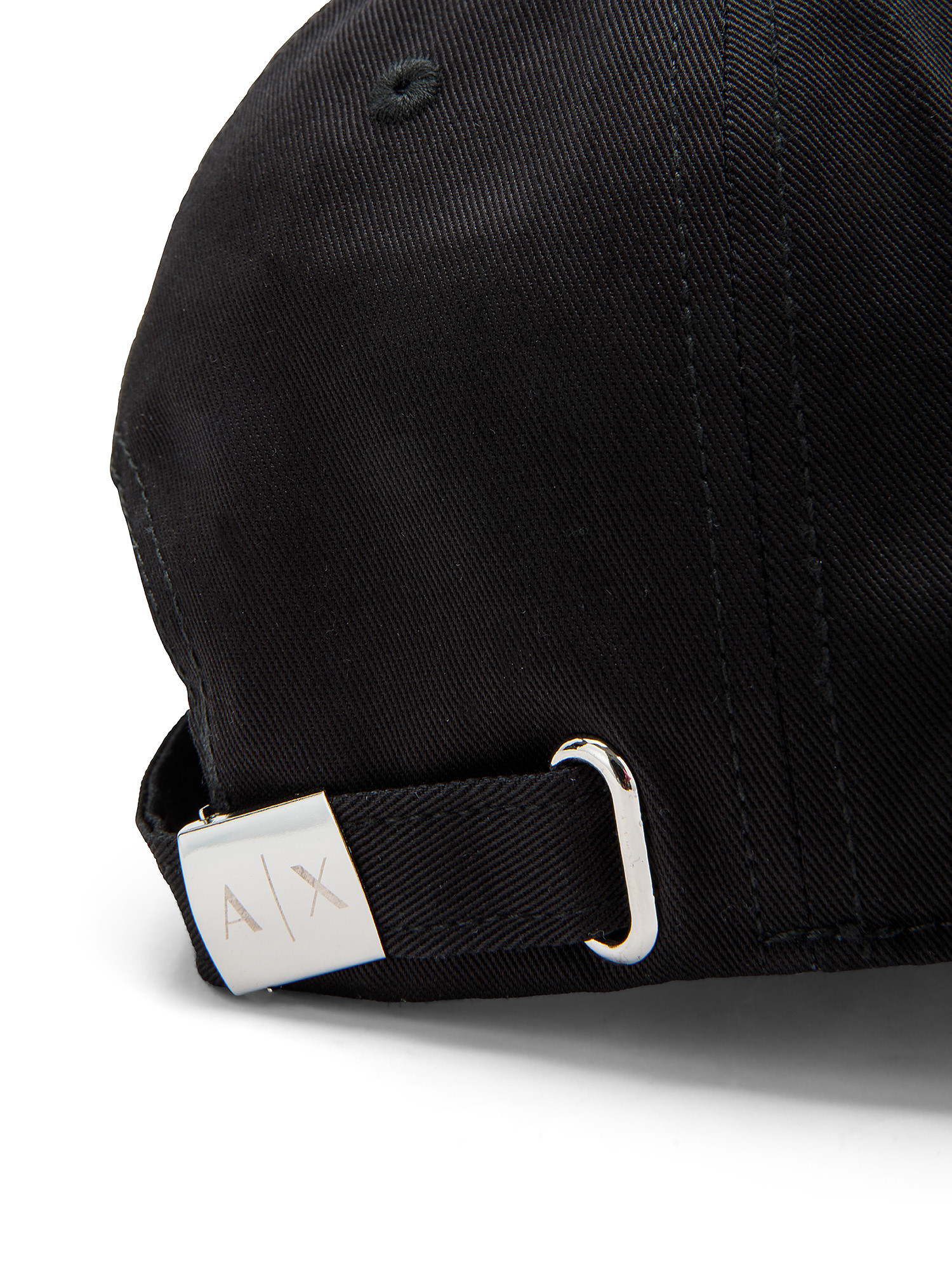 Armani Exchange - Organic cotton cap with visor, Black, large image number 1