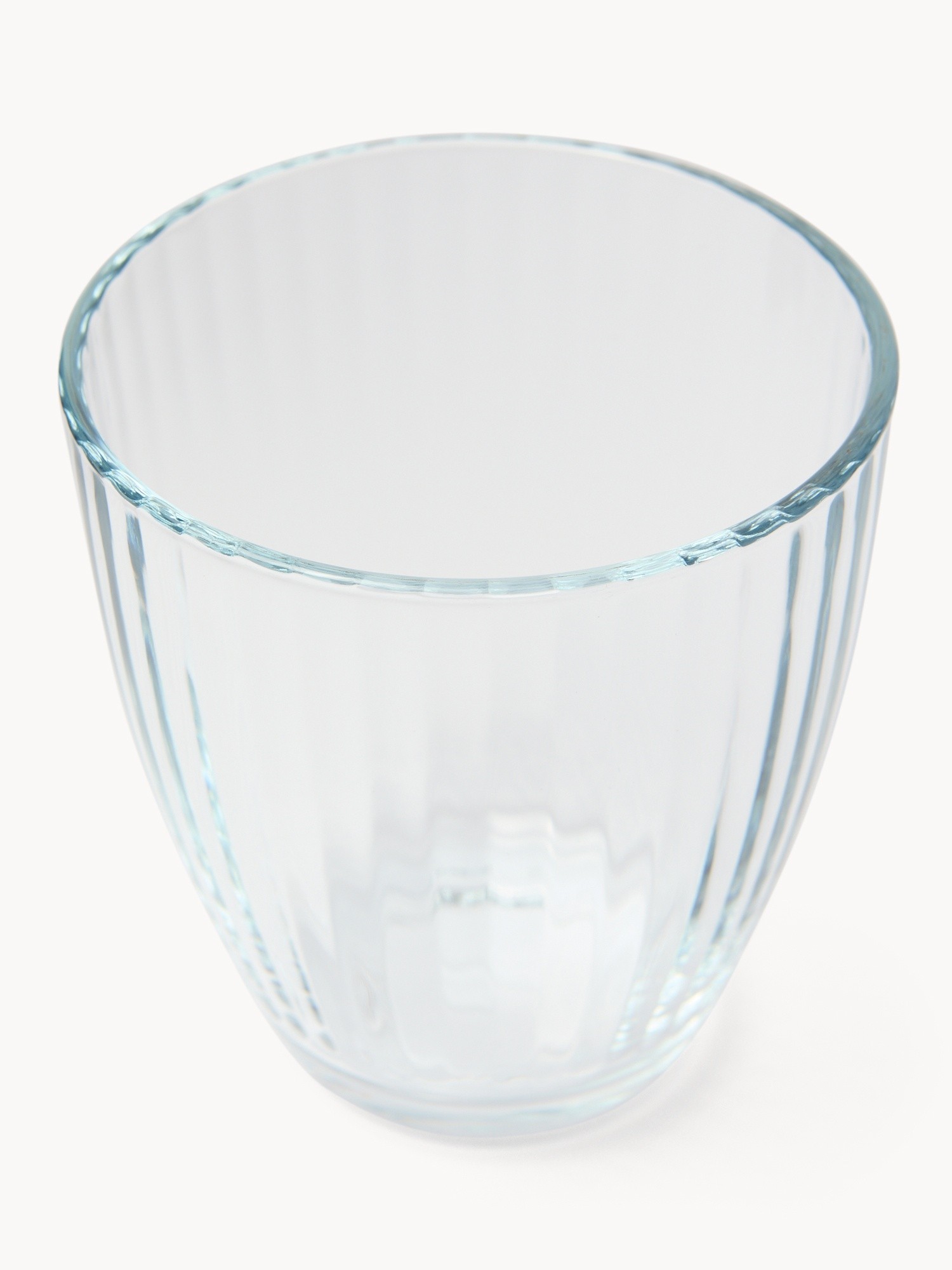 Set of 6 transparent line glasses, Transparent, large image number 1