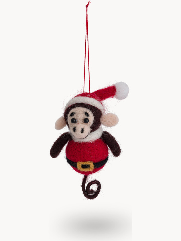 Felt Monkey Ornament