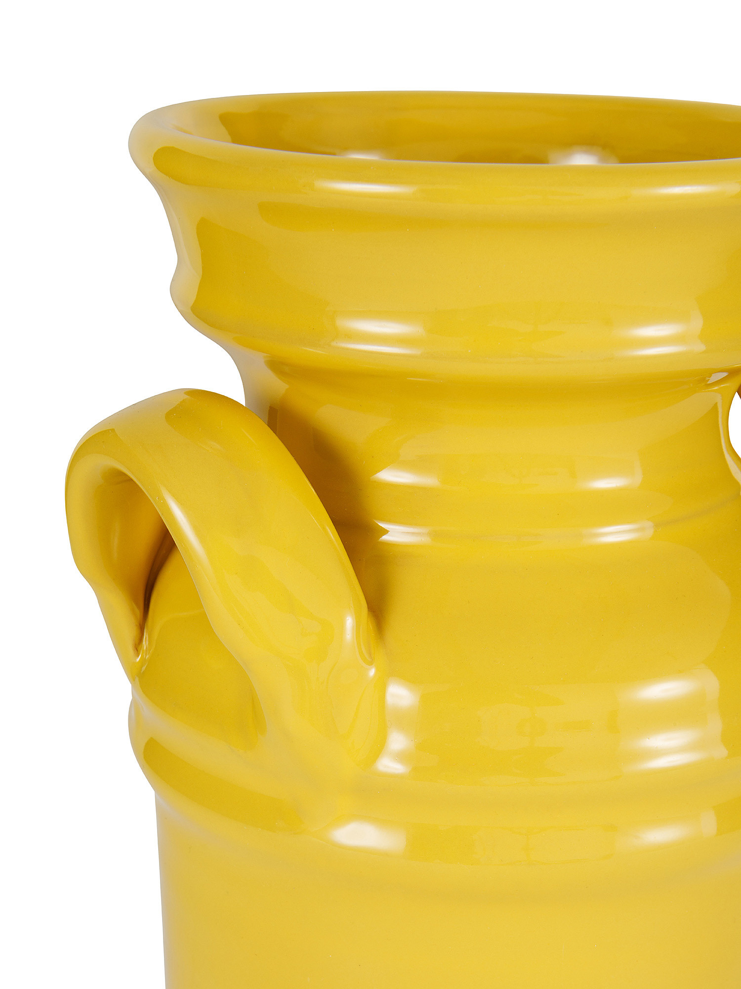 Ceramic jar by Ceramiche Pugliesi Fratelli Colì, Yellow, large image number 1