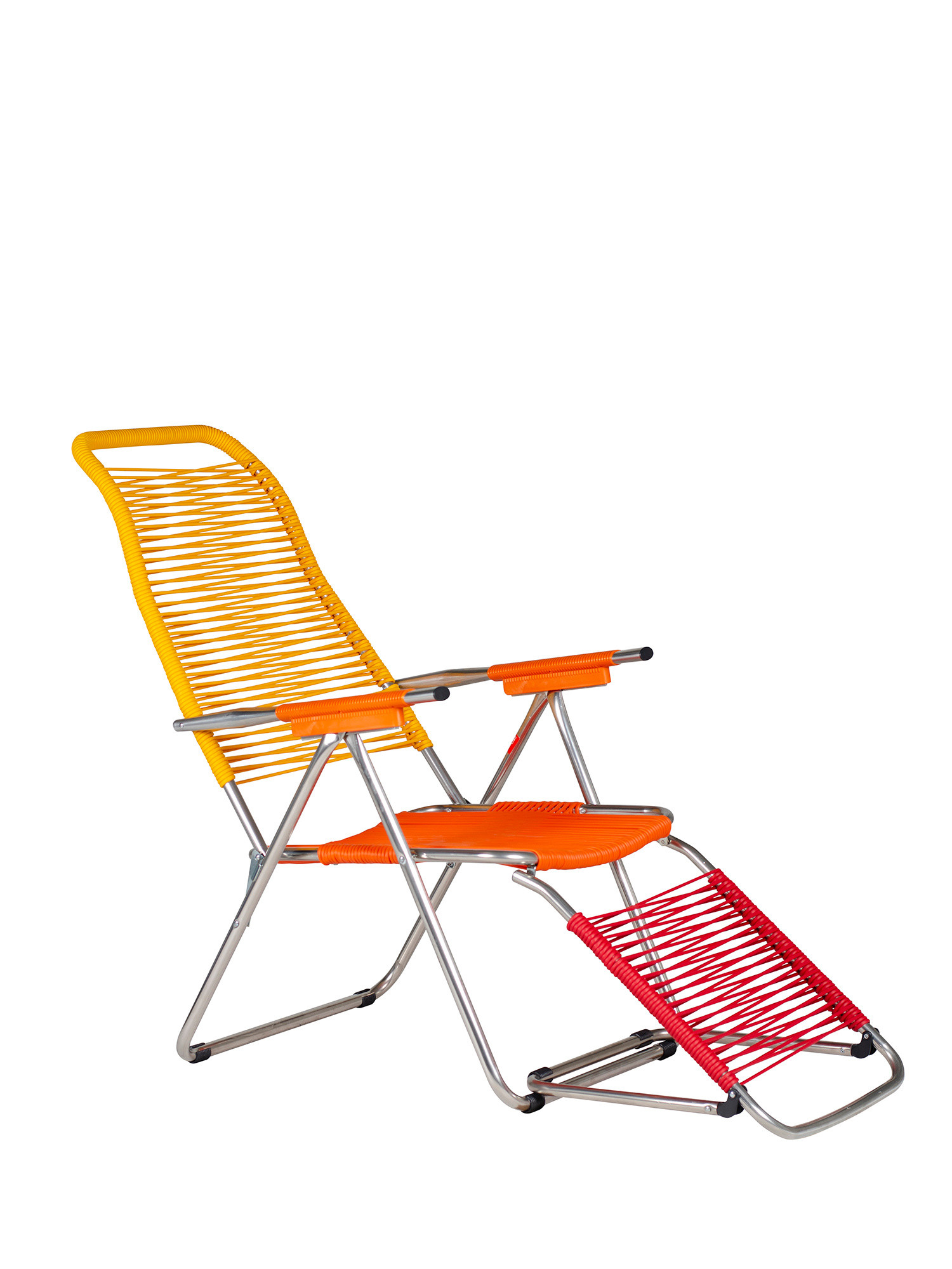 Fiam - Spaghetti POP cordoned PVC outdoor relax armchair, Orange, large image number 3