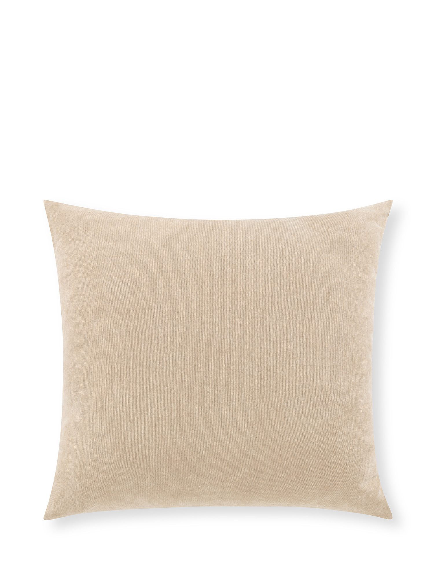 Jacquard cushion with geometric motif 50x50cm, Beige, large image number 1