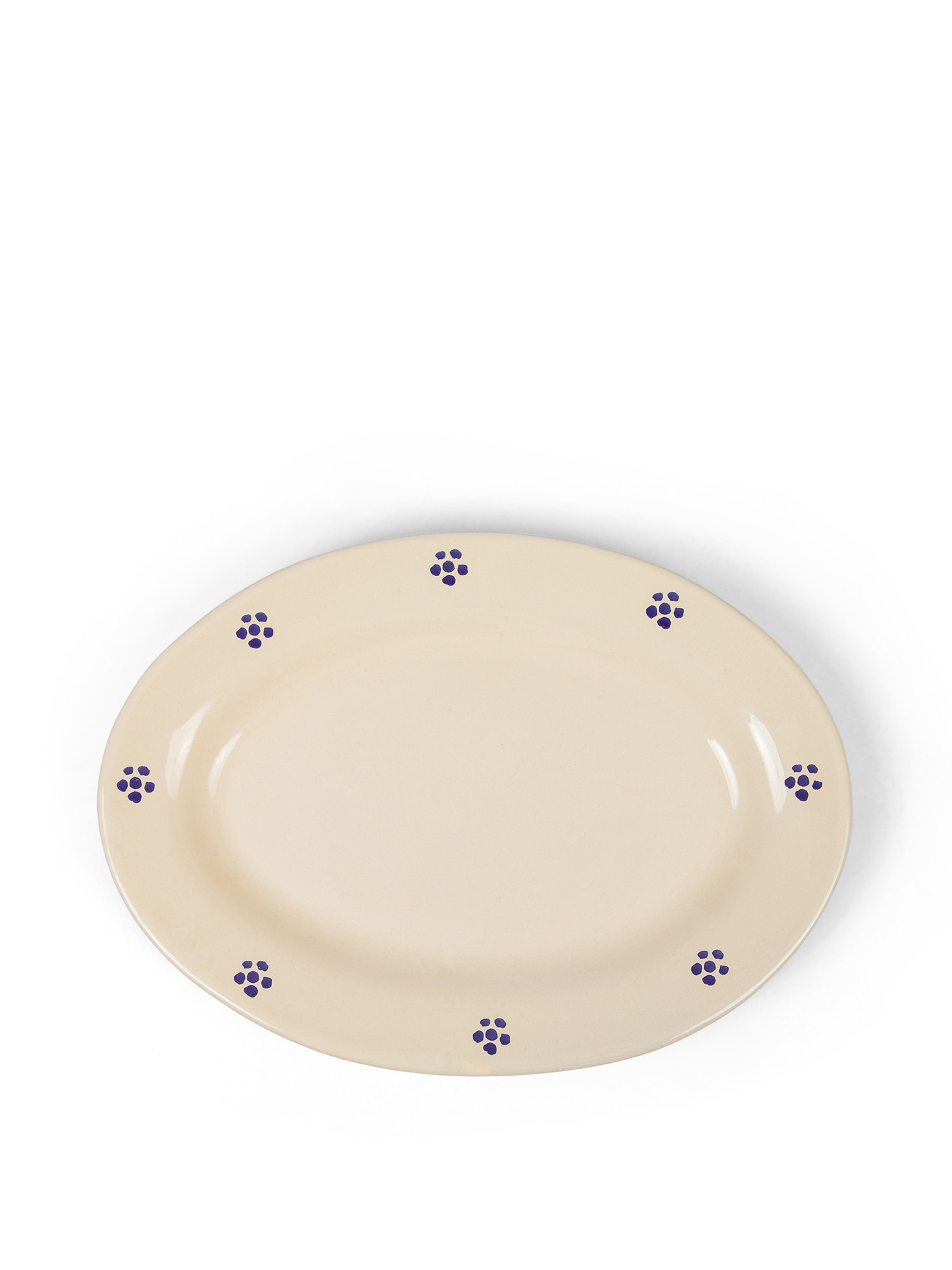 Piatto ovale ceramica Fiorina, Beige, large image number 0